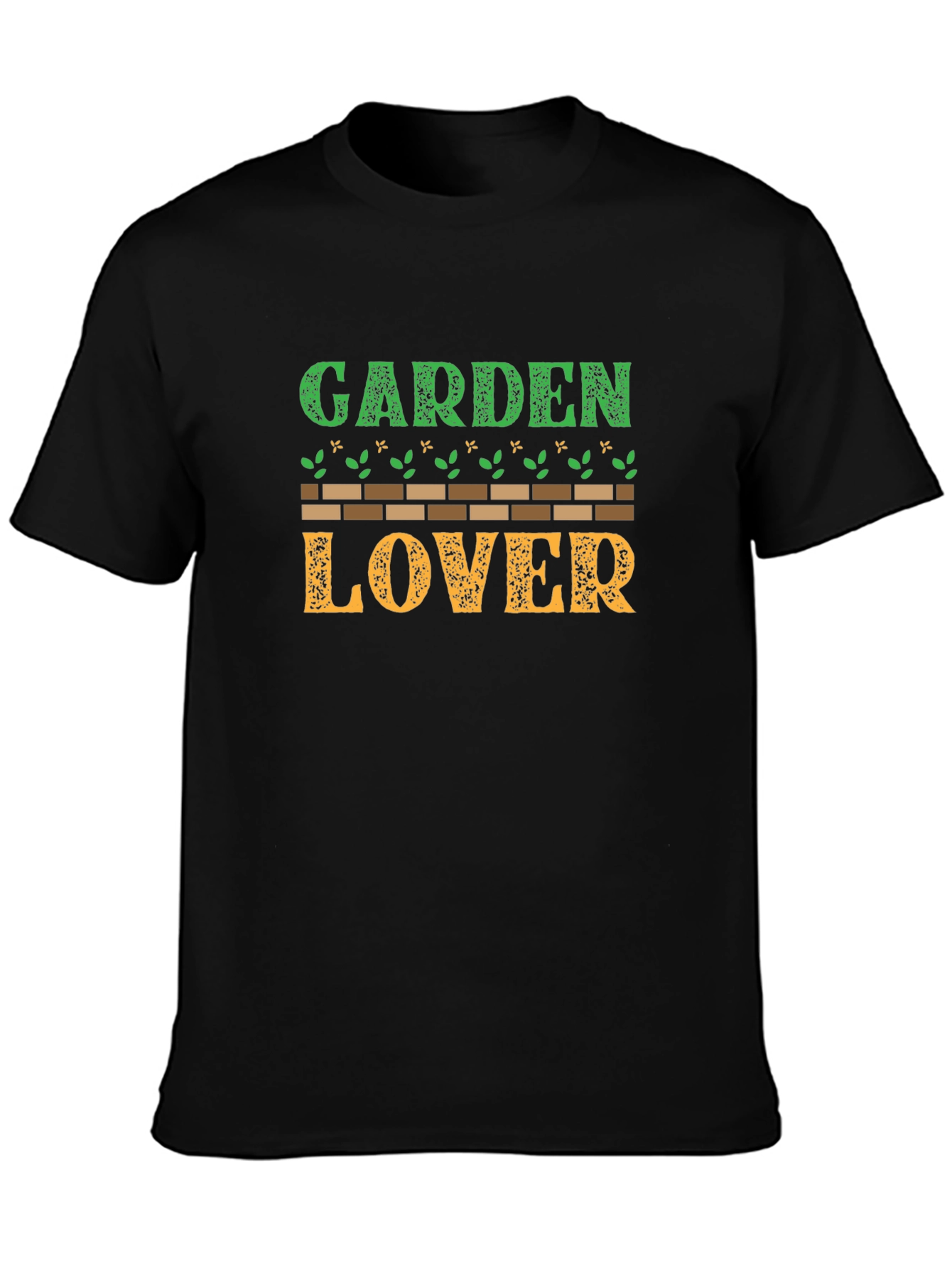 Garden Lover Black Graphic T-Shirt