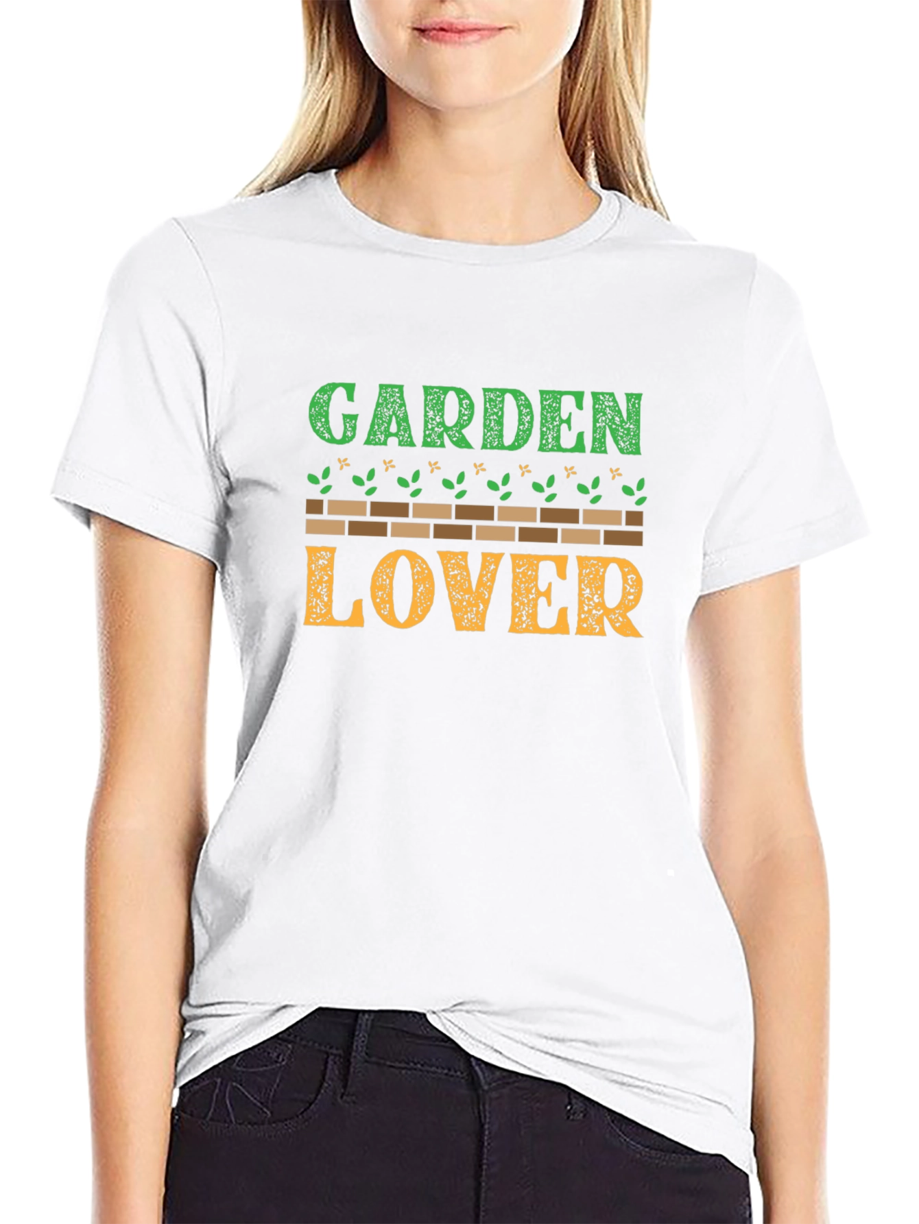 Garden Lover Black Graphic T-Shirt
