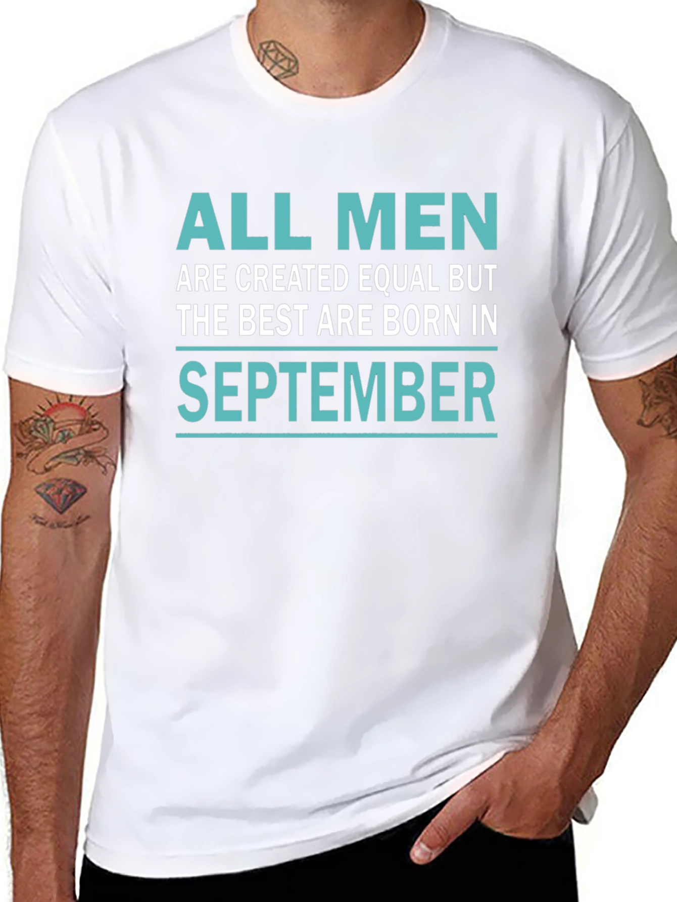 All Men Are Created Equal September Birthday T-Shirt