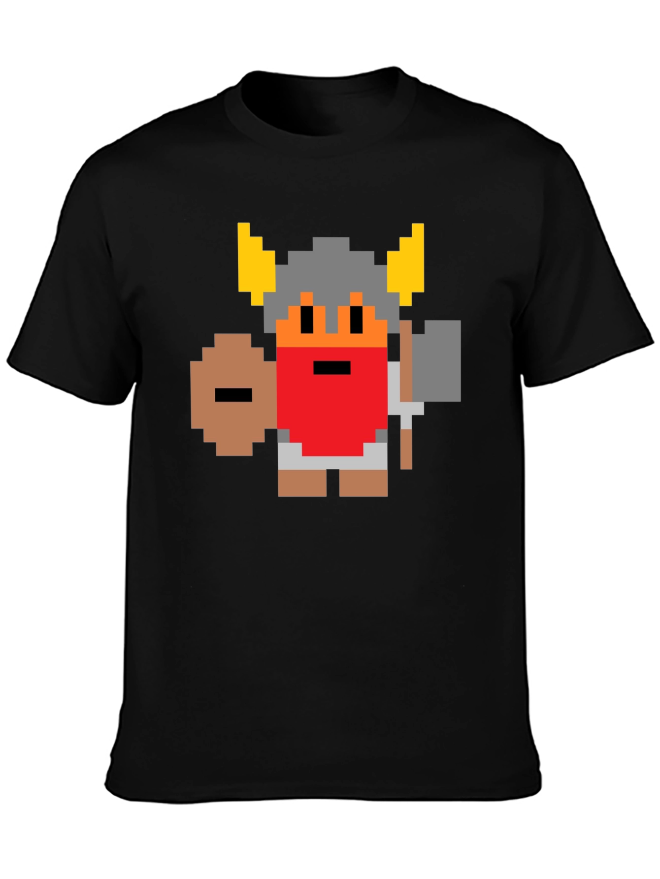8-Bit Pixel Viking T-Shirt - Retro Gaming Tee