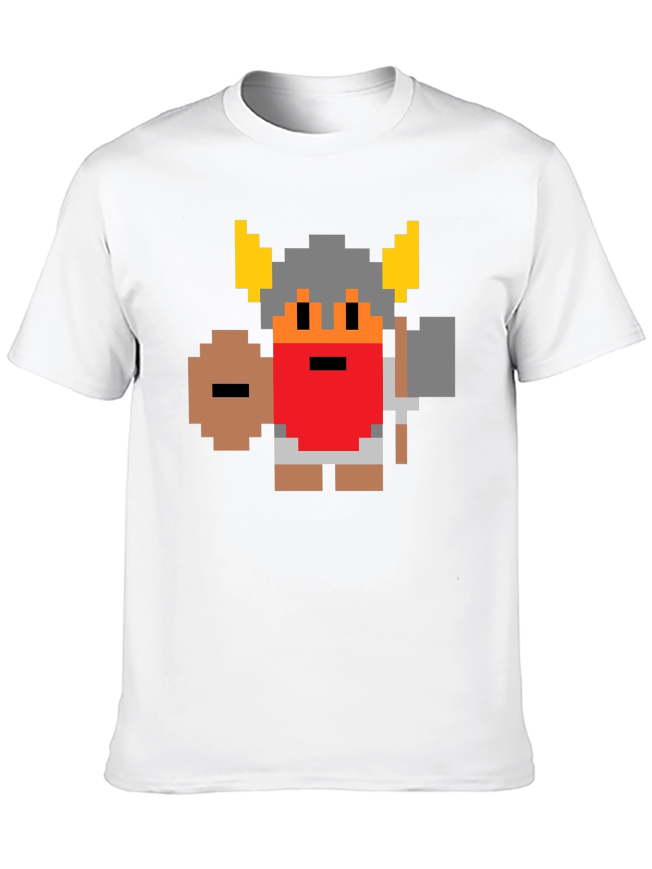 8-Bit Pixel Viking T-Shirt - Retro Gaming Tee