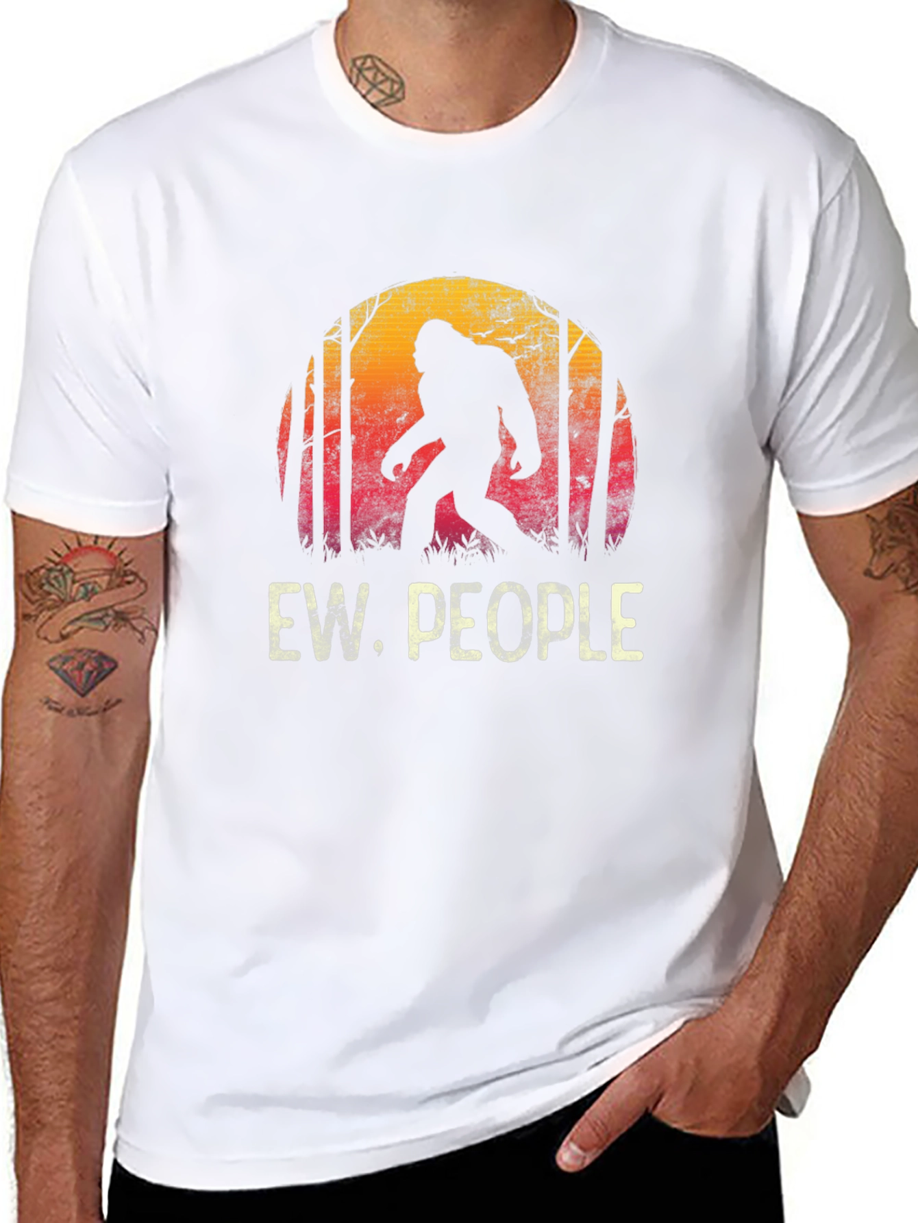 Ew People Bigfoot T-Shirt - Funny Sasquatch Tee