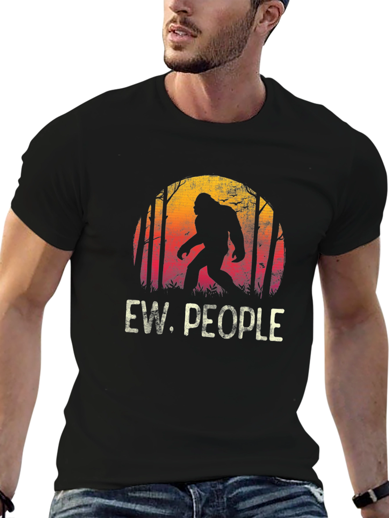 Ew People Bigfoot T-Shirt - Funny Sasquatch Tee