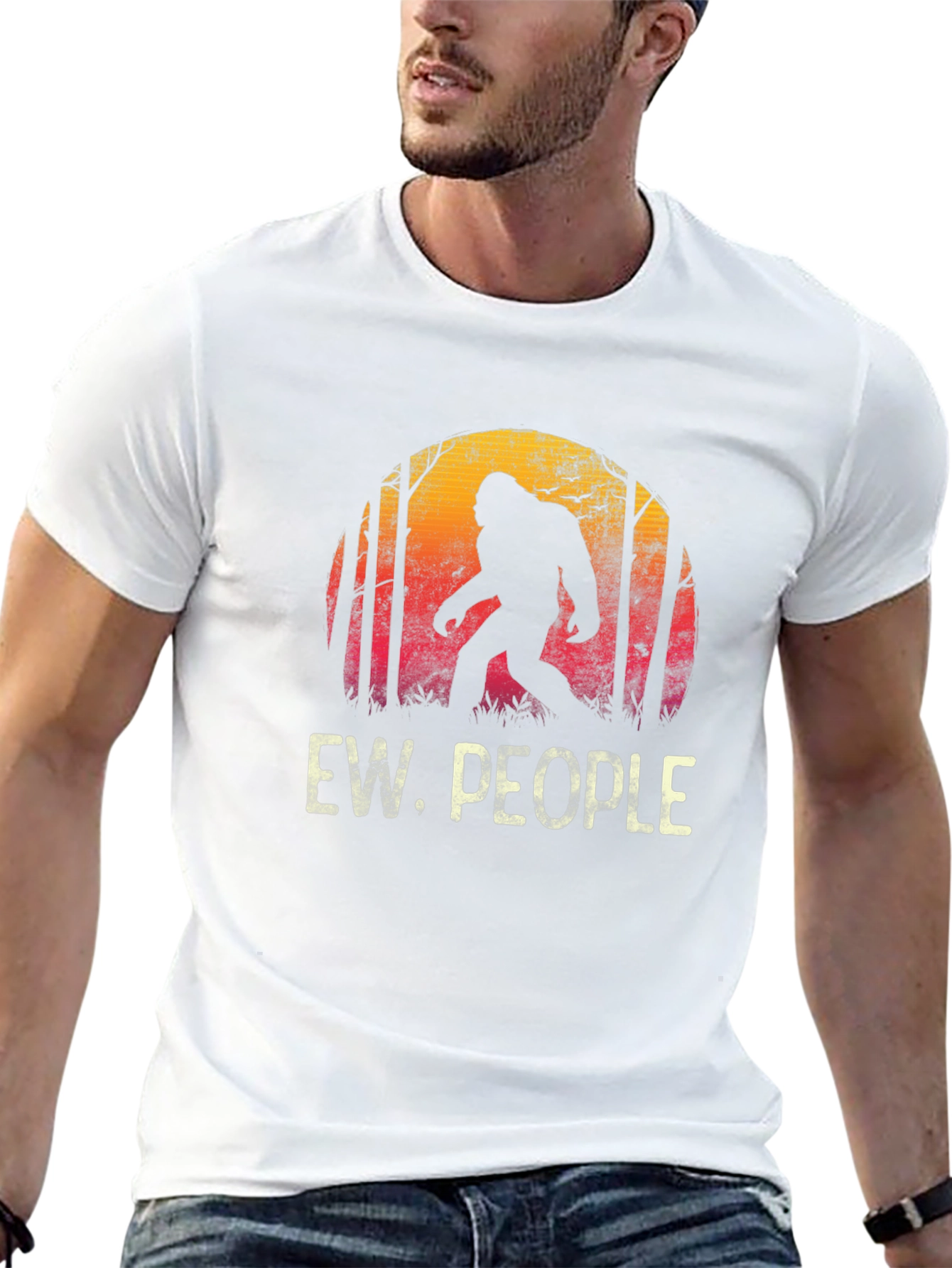 Ew People Bigfoot T-Shirt - Funny Sasquatch Tee