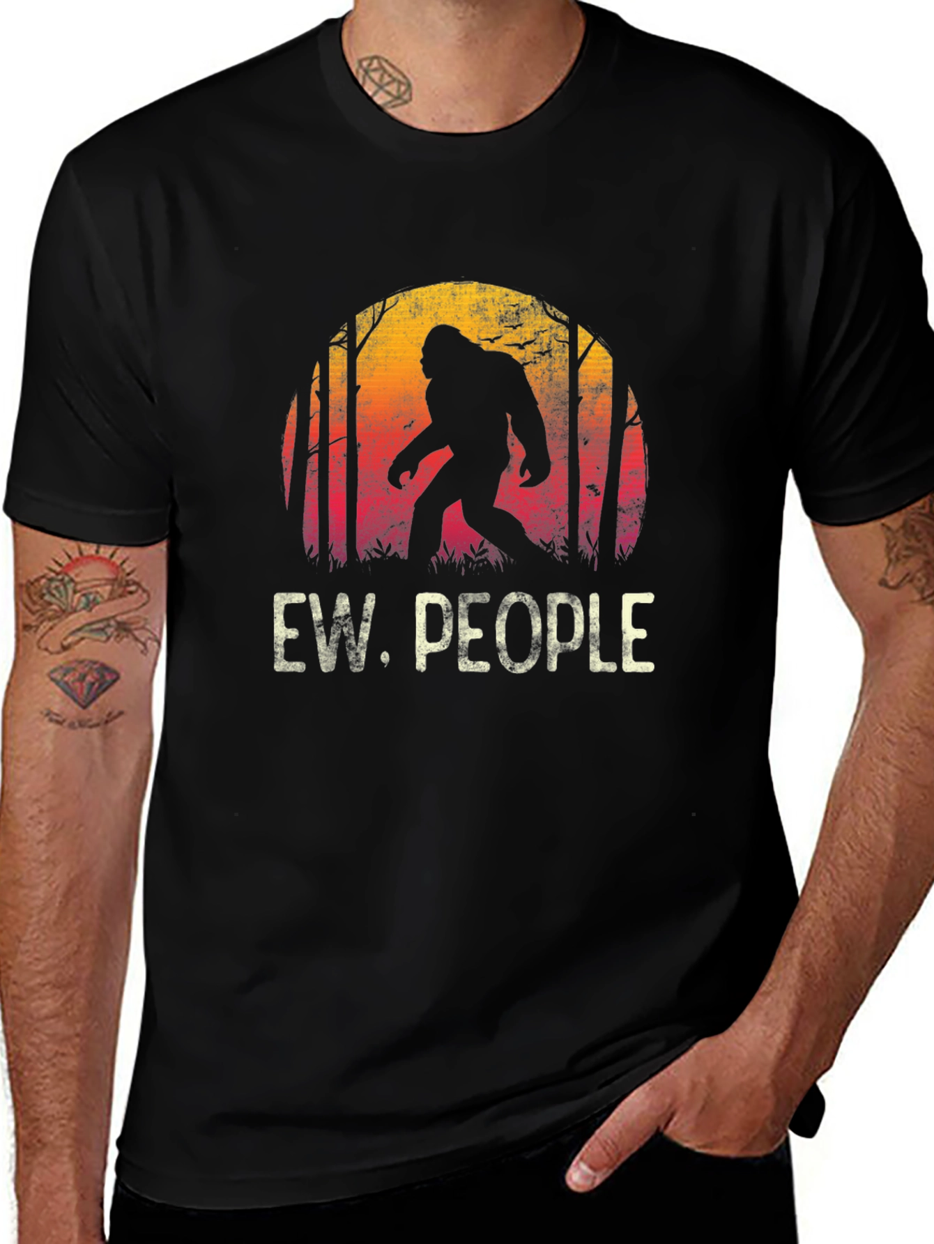 Ew People Bigfoot T-Shirt - Funny Sasquatch Tee