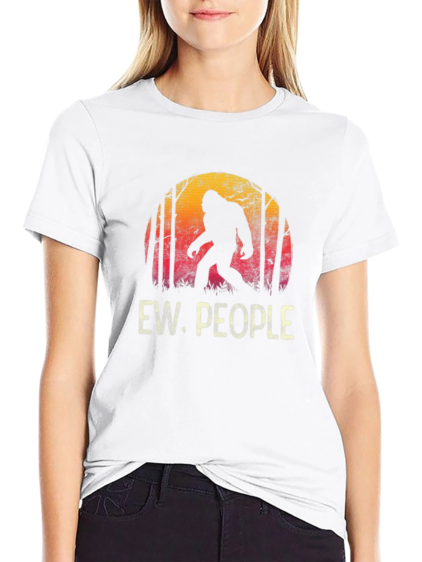 Ew People Bigfoot T-Shirt - Funny Sasquatch Tee