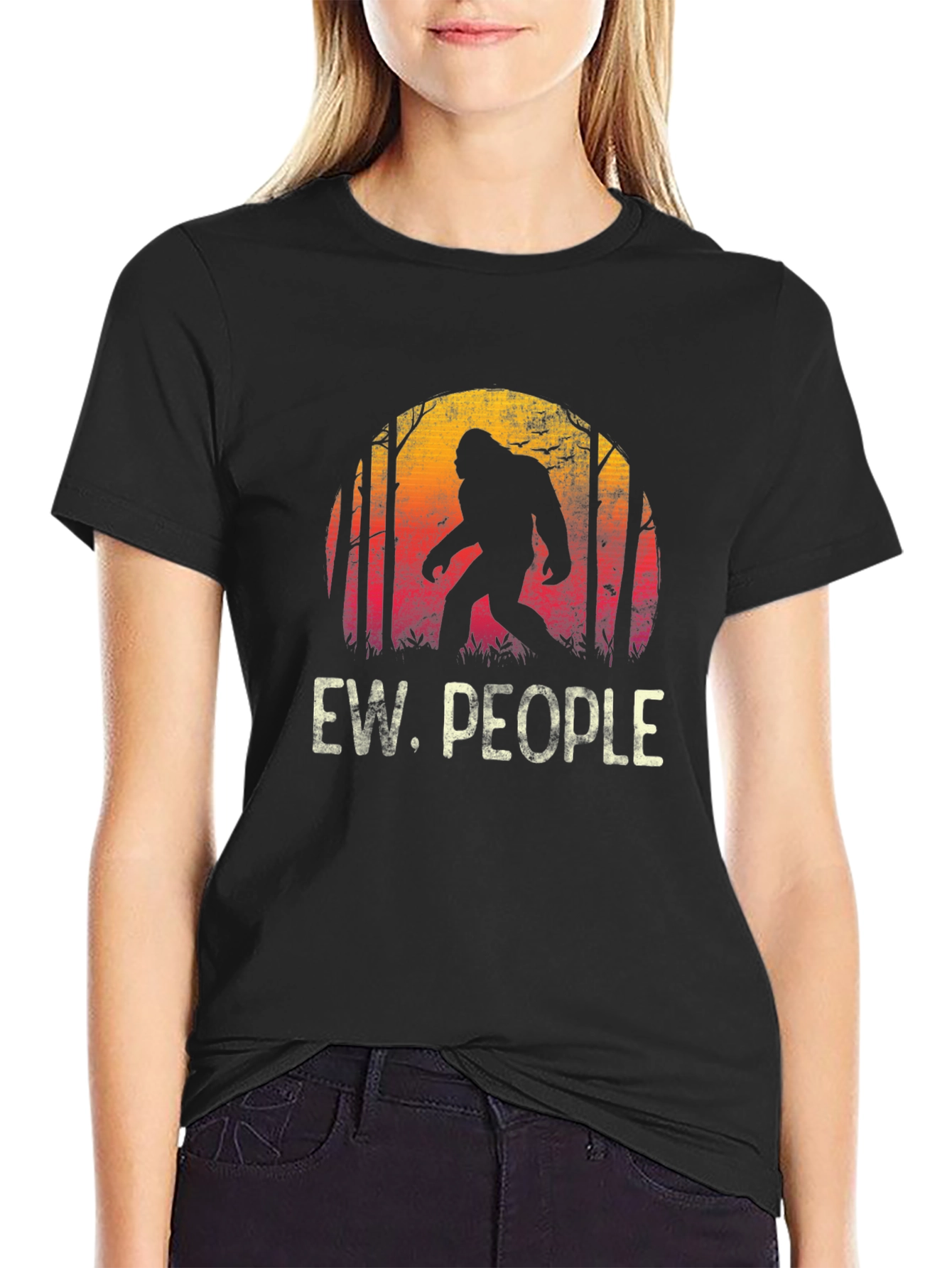 Ew People Bigfoot T-Shirt - Funny Sasquatch Tee