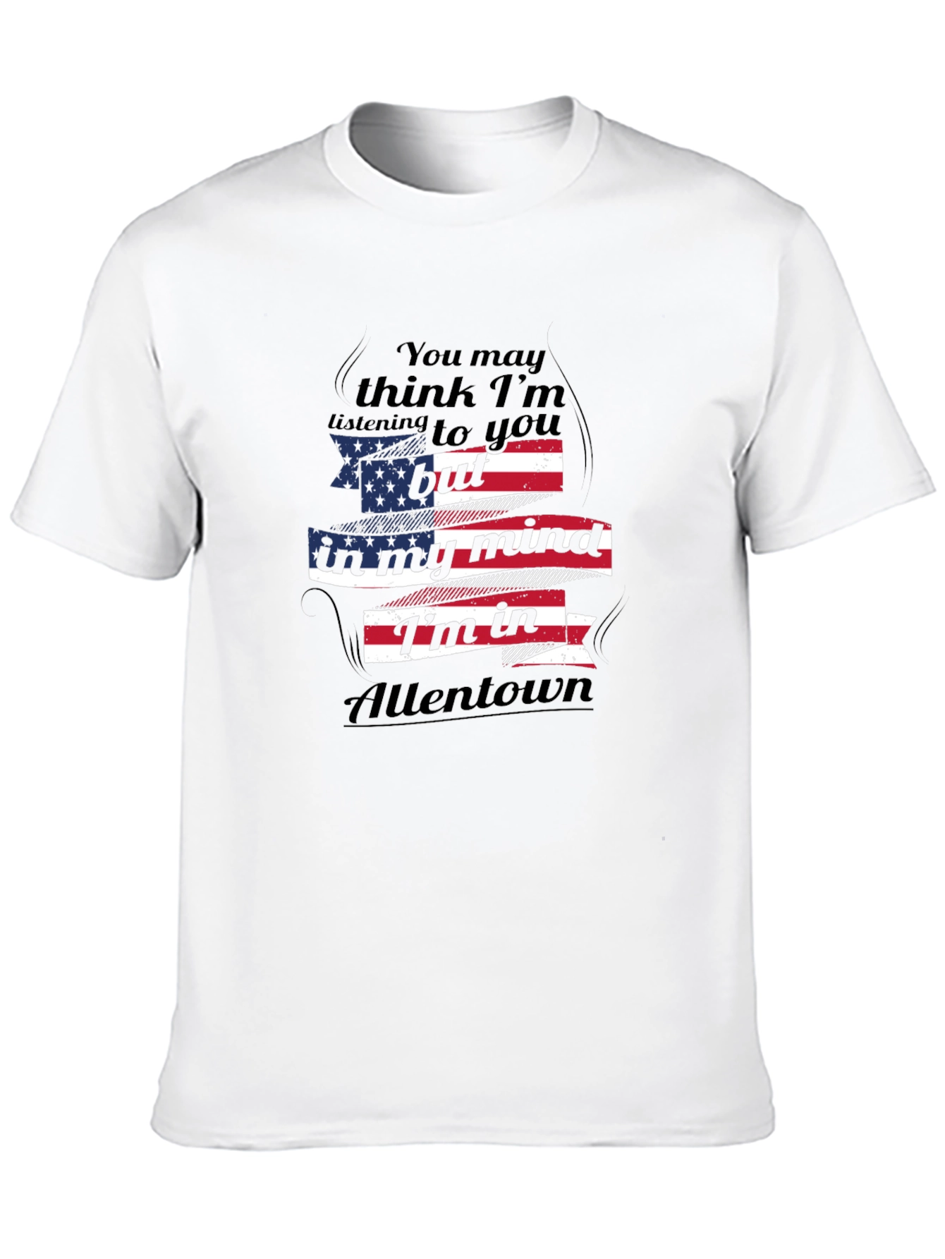 Allentown Mind T-Shirt - Patriotic USA Flag Design