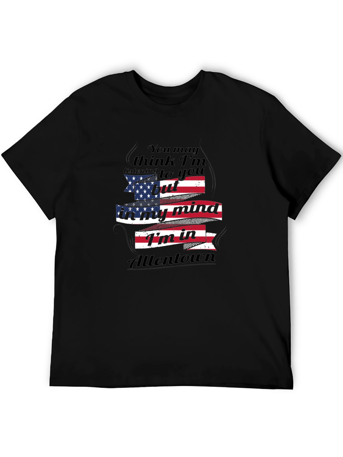 Allentown Mind T-Shirt - Patriotic USA Flag Design