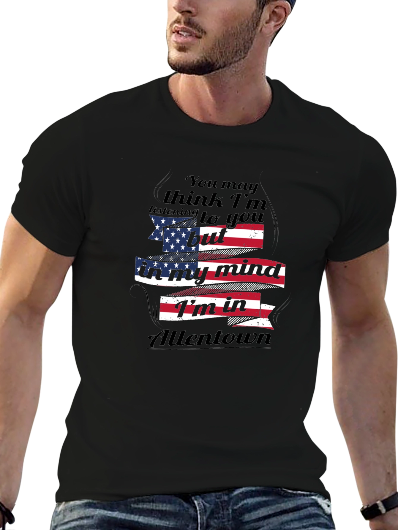 Allentown Mind T-Shirt - Patriotic USA Flag Design