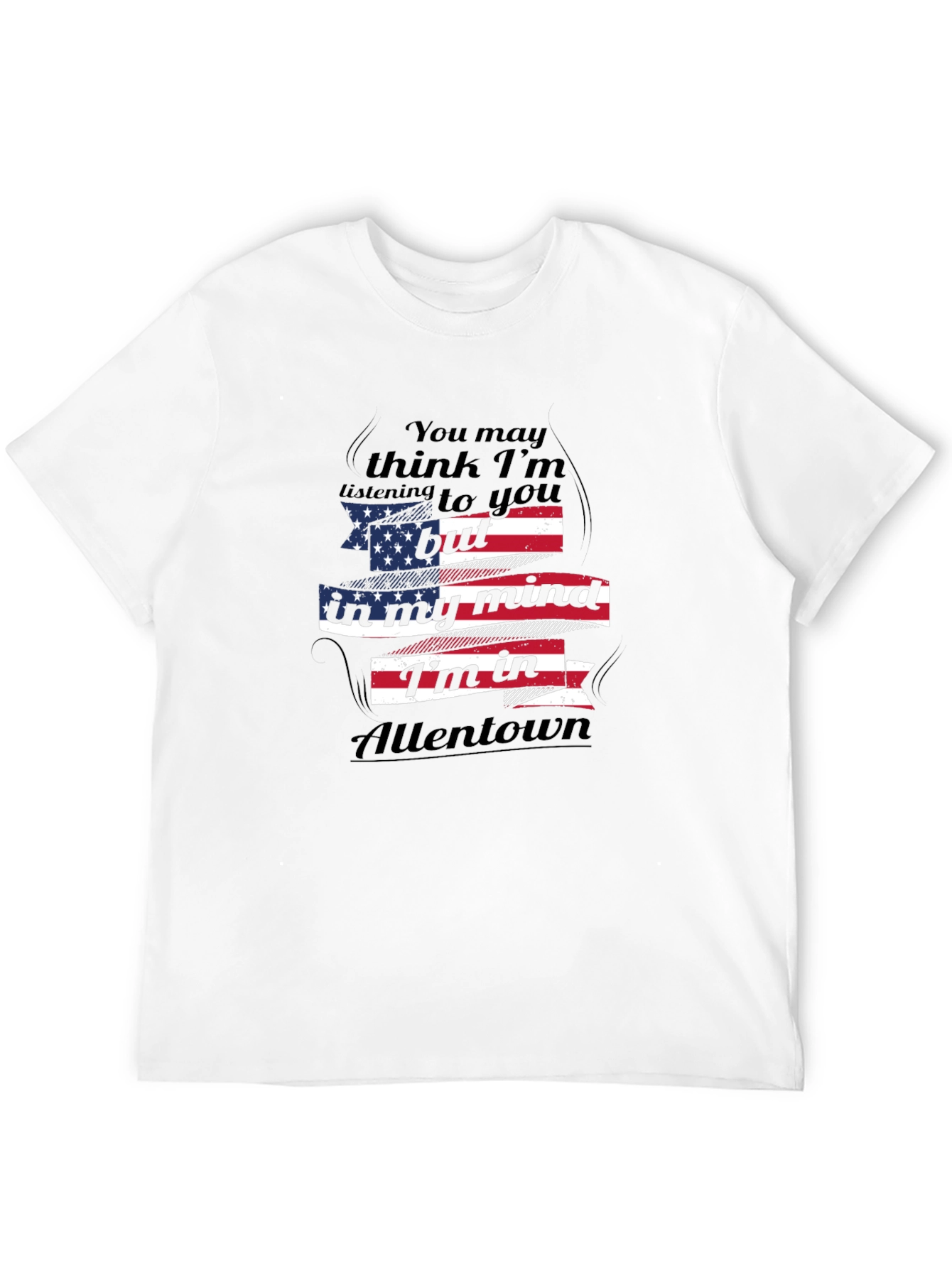 Allentown Mind T-Shirt - Patriotic USA Flag Design