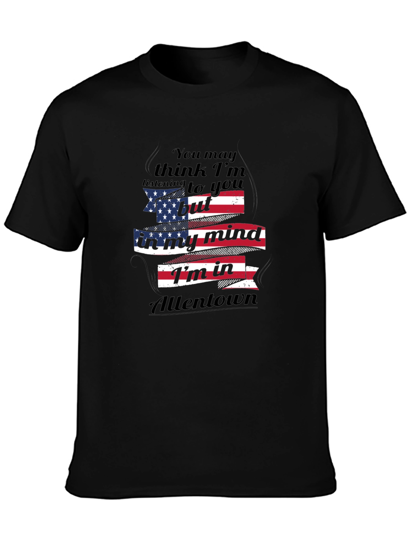 Allentown Mind T-Shirt - Patriotic USA Flag Design