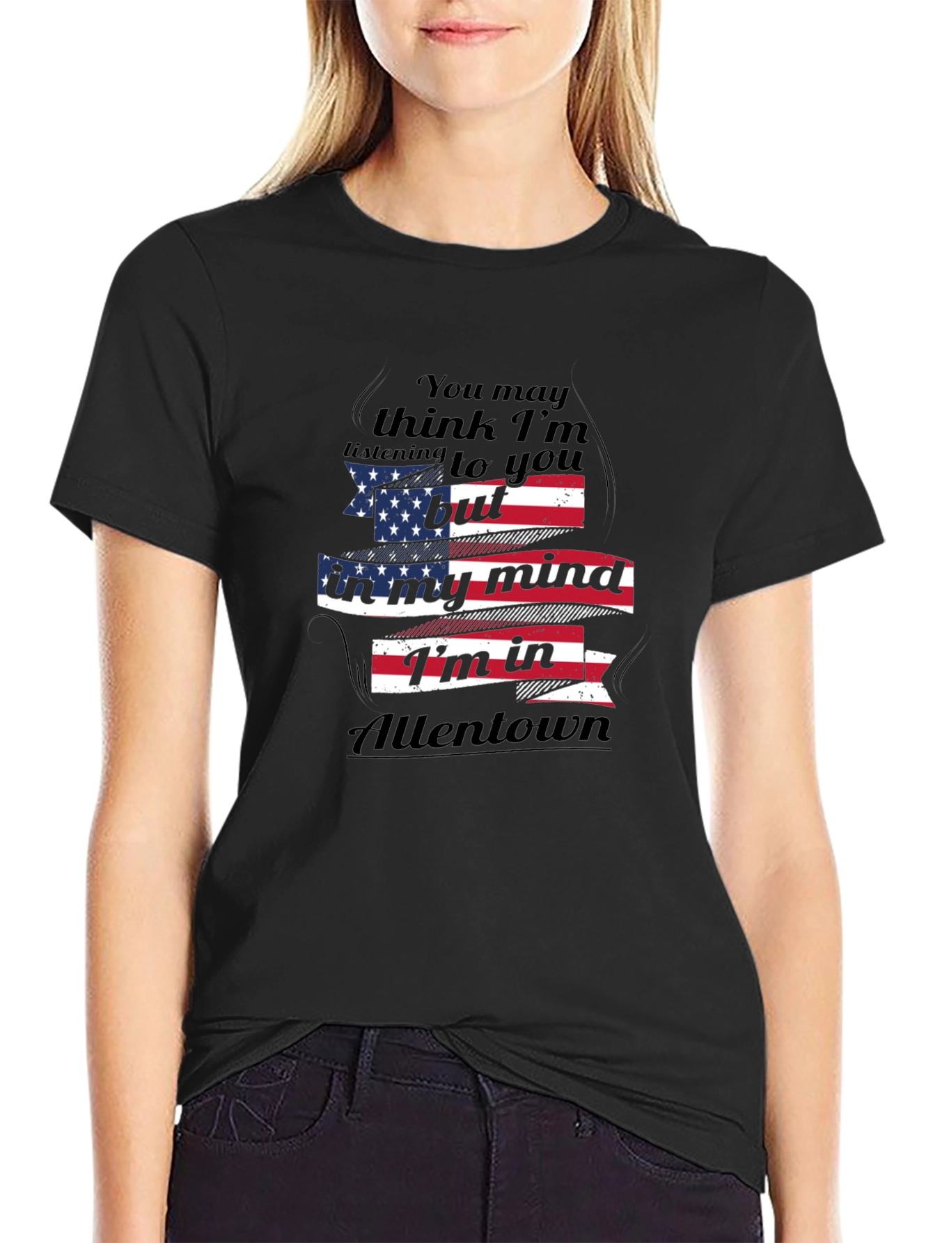 Allentown Mind T-Shirt - Patriotic USA Flag Design