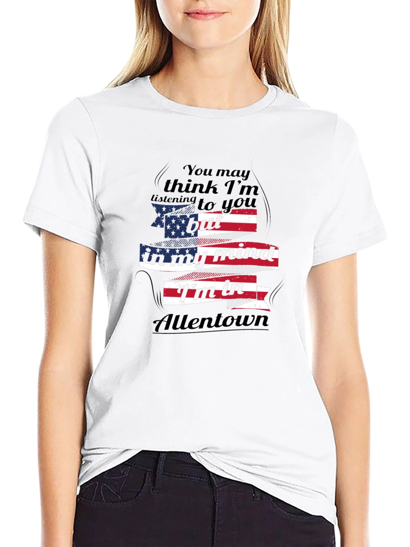 Allentown Mind T-Shirt - Patriotic USA Flag Design