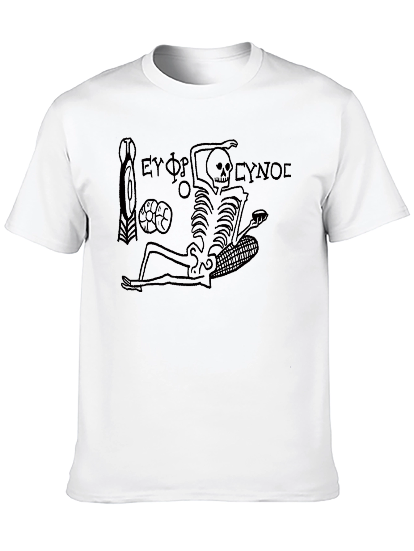 Grim Reaper Style Black T-Shirt
