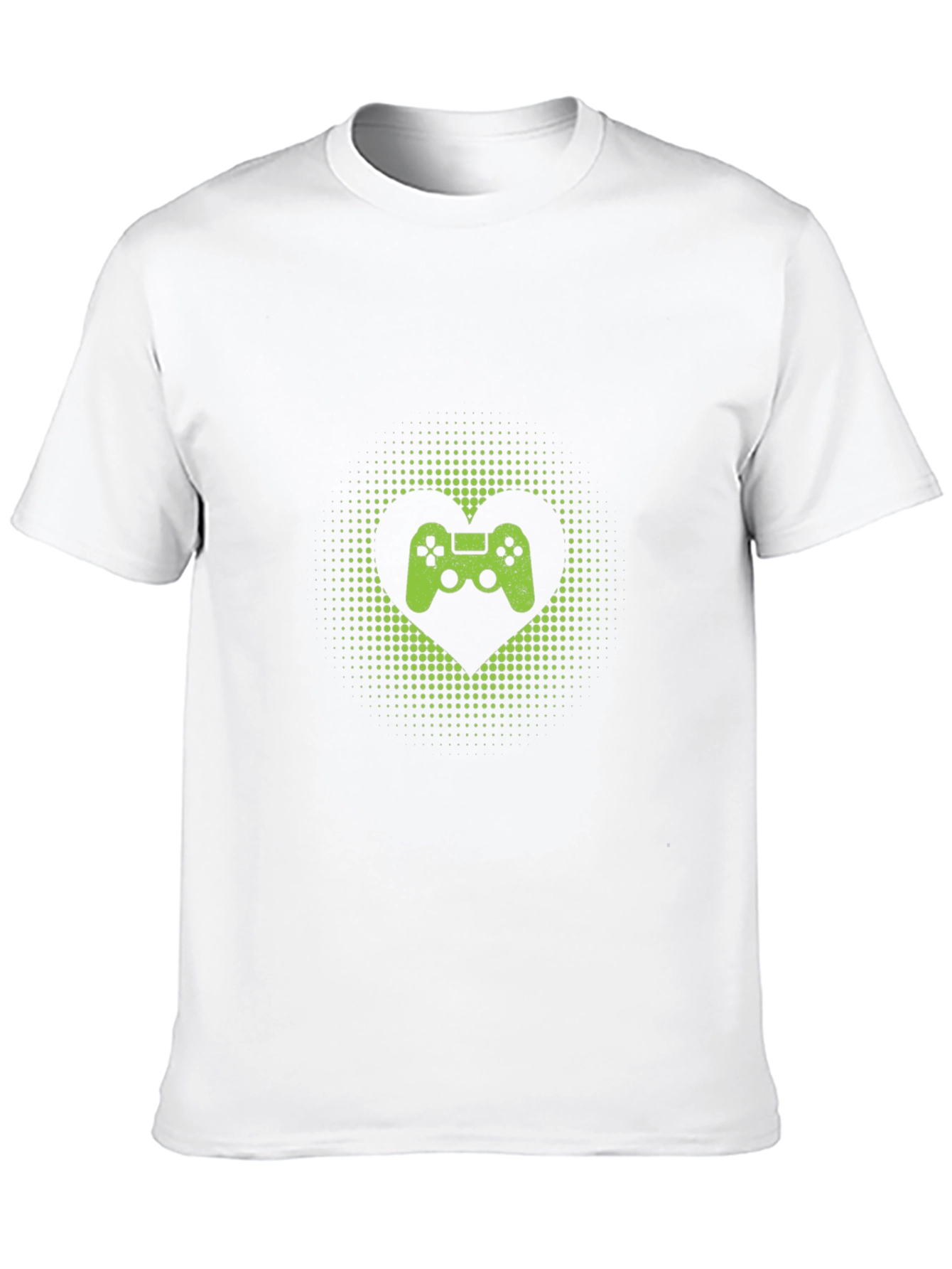 Gamer Heart T-Shirt - Black Cotton Graphic Tee