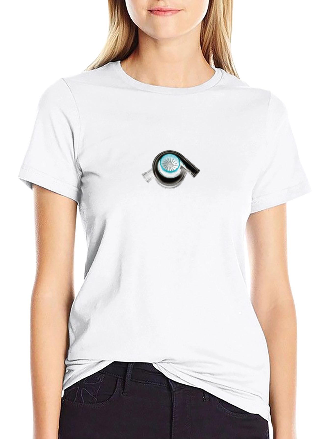 Turbo Graphic Tee - Black Cotton T-Shirt