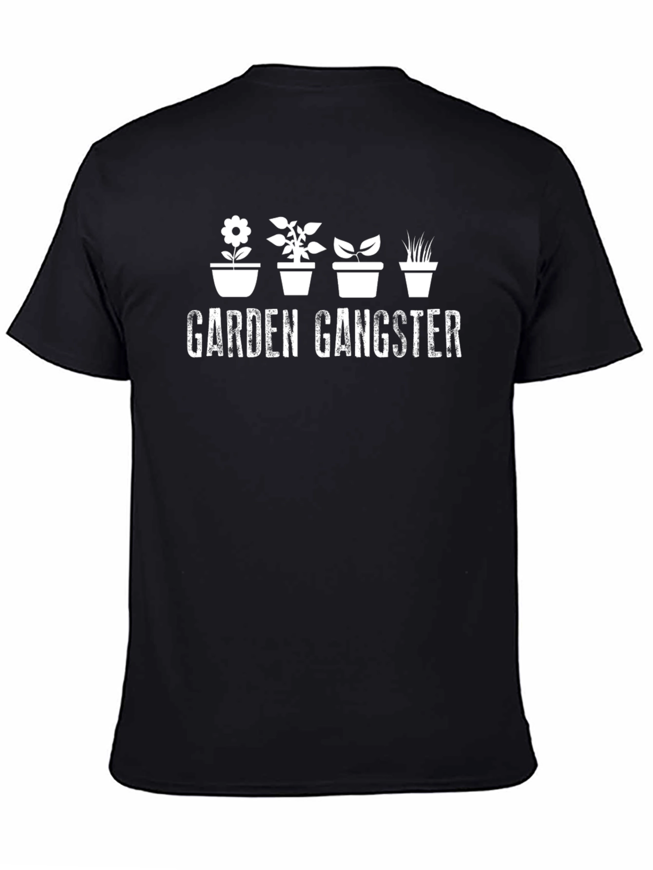 Garden Gangster Graphic T-Shirt - Black