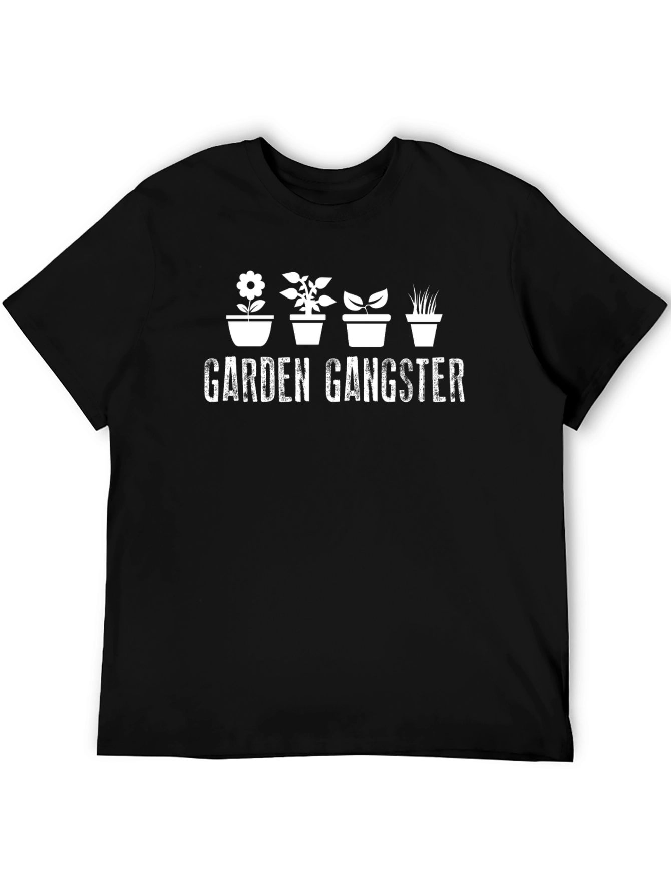 Garden Gangster Graphic T-Shirt - Black