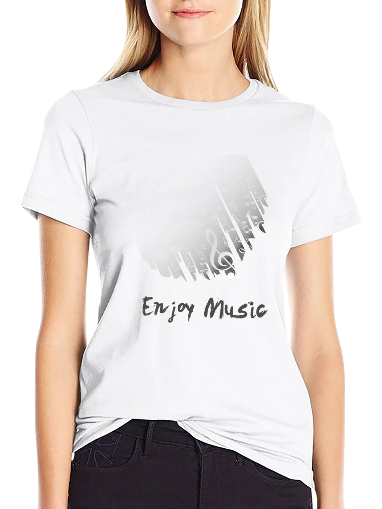 Enjoy Music Black T-Shirt