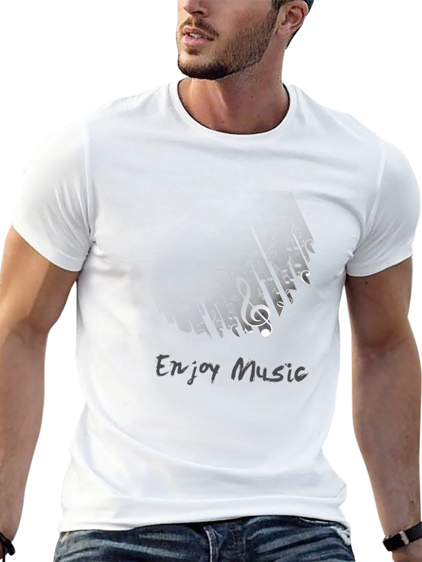 Enjoy Music Black T-Shirt