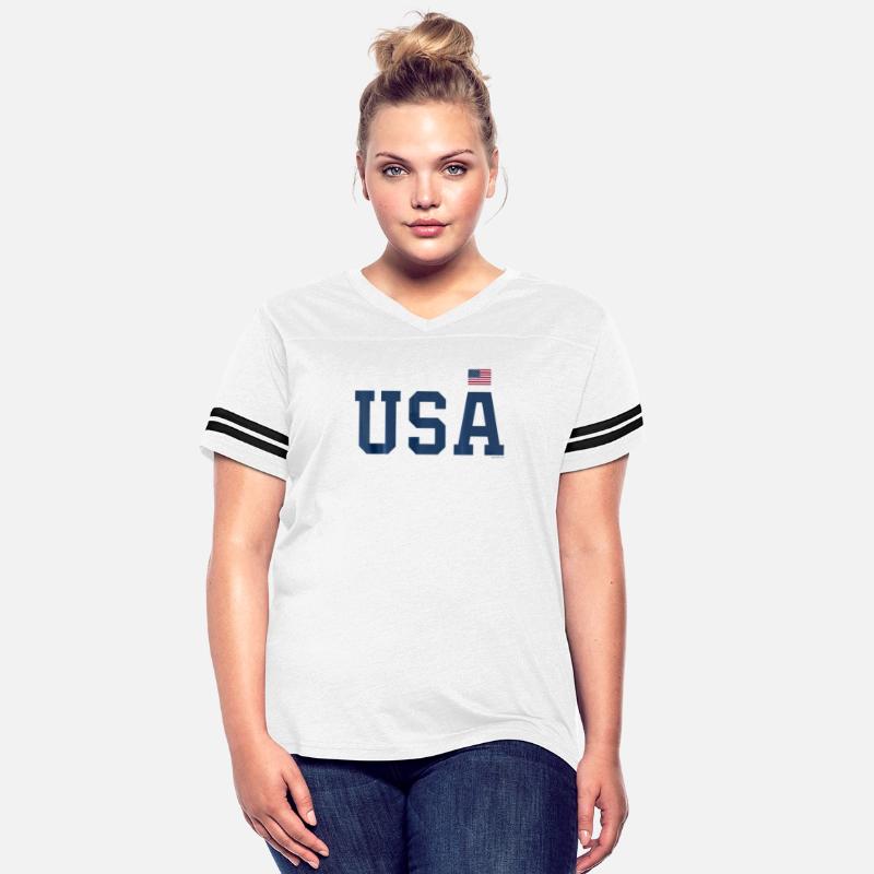 USA T Shirt Women Men Patriotic American Flag 4th