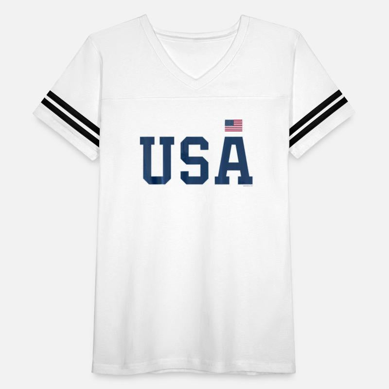 USA T Shirt Women Men Patriotic American Flag 4th