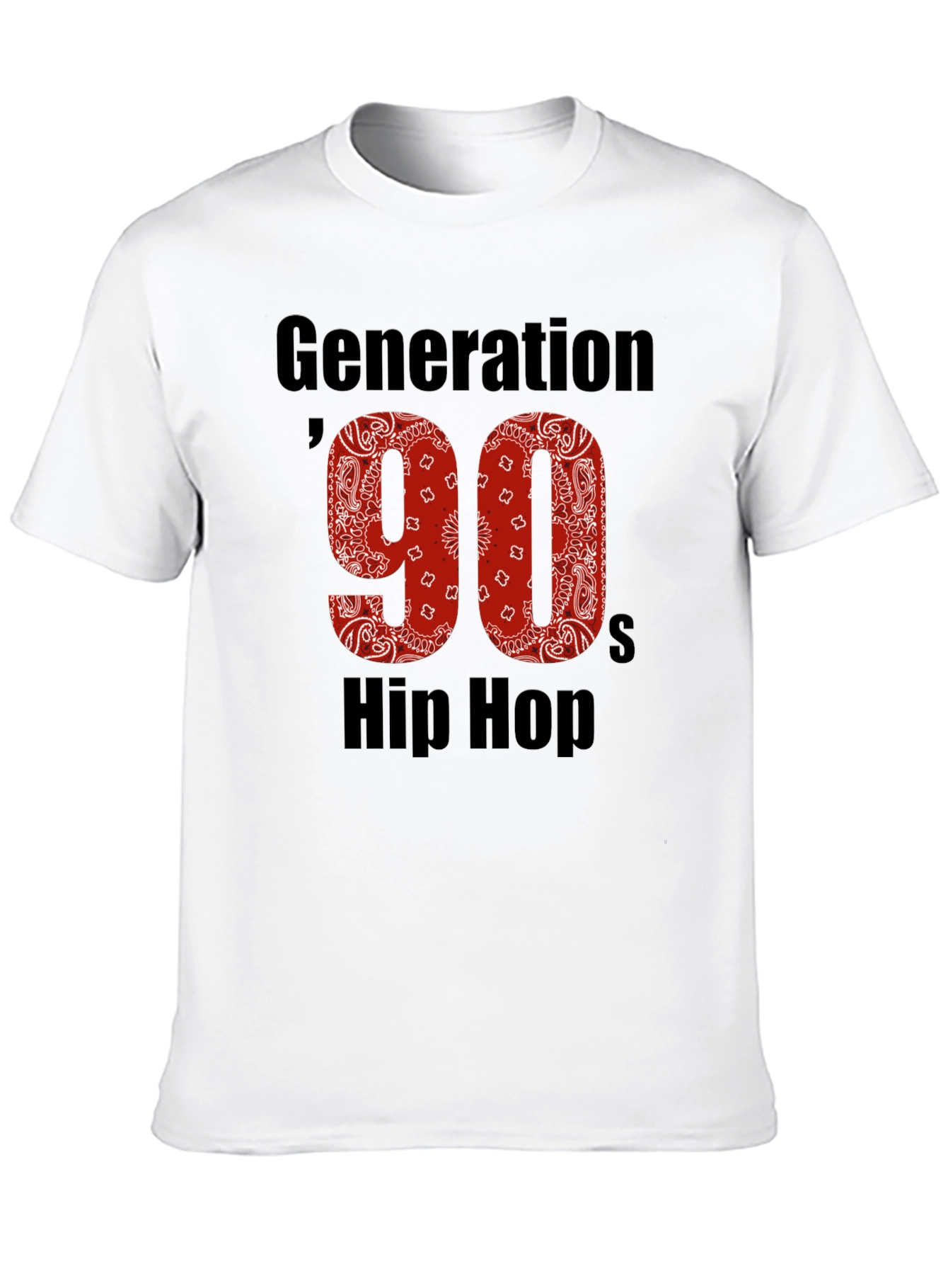 Generation 90s Hip Hop Graphic T-Shirt