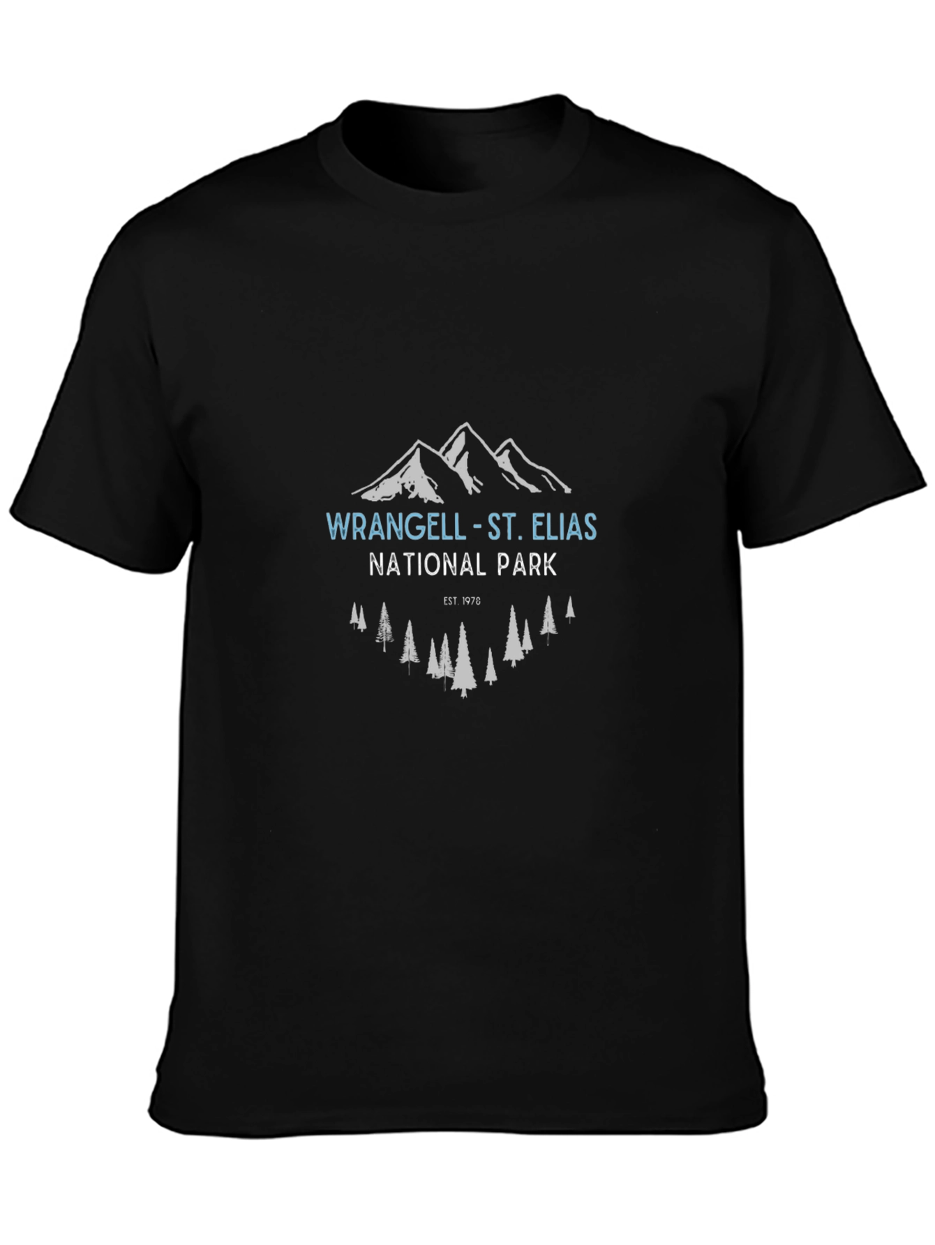 Wrangell-St. Elias National Park Black T-Shirt