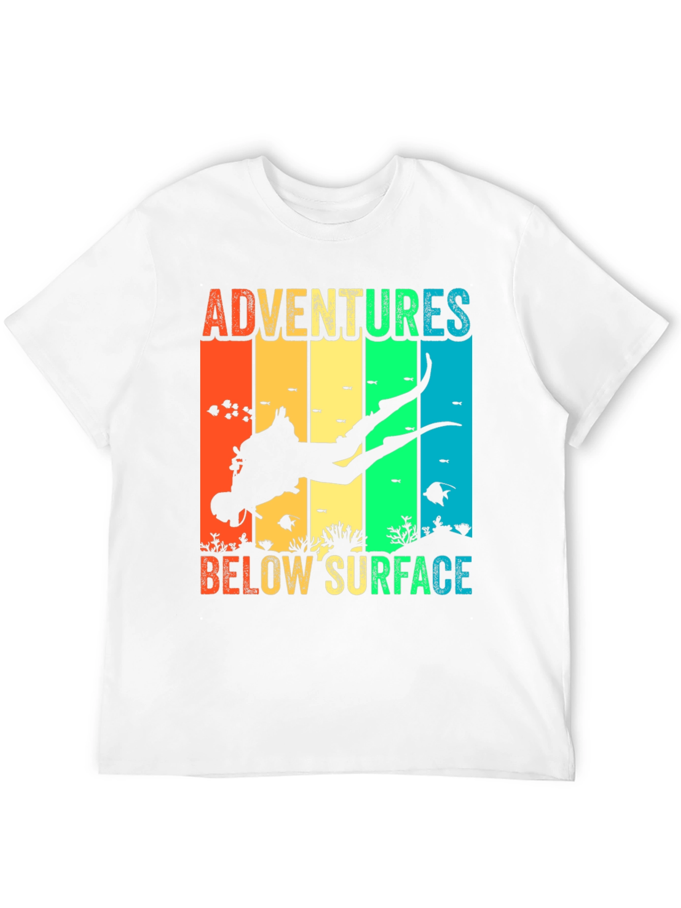 Diver Adventures Below Surface Graphic T-Shirt
