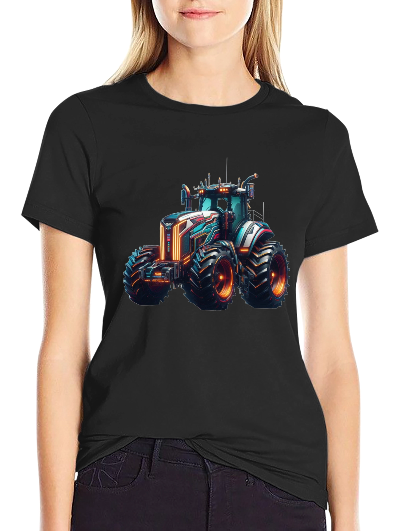 Futuristic Tractor Graphic Tee