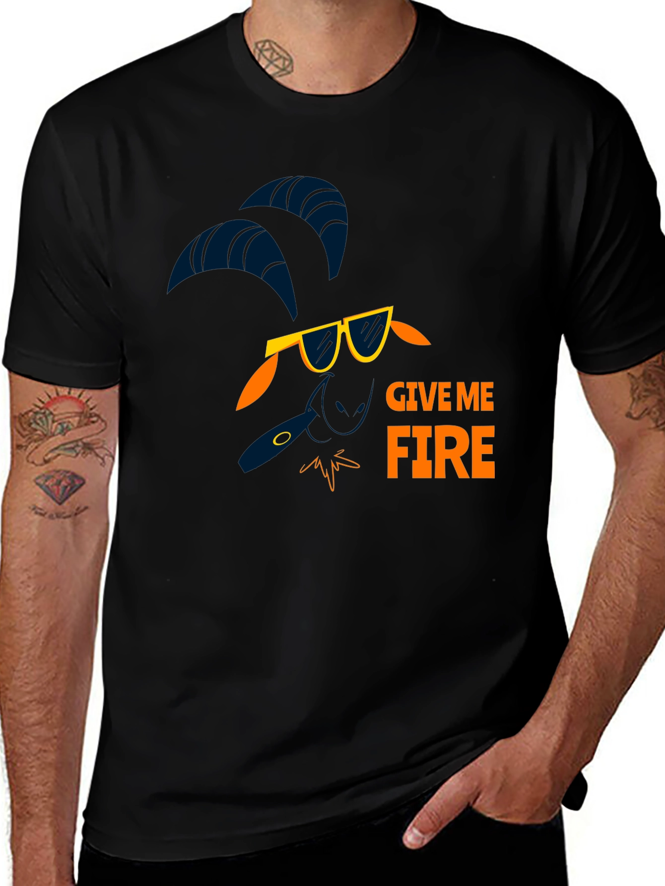 Give Me Fire T-Shirt - Quirky Graphic Tee