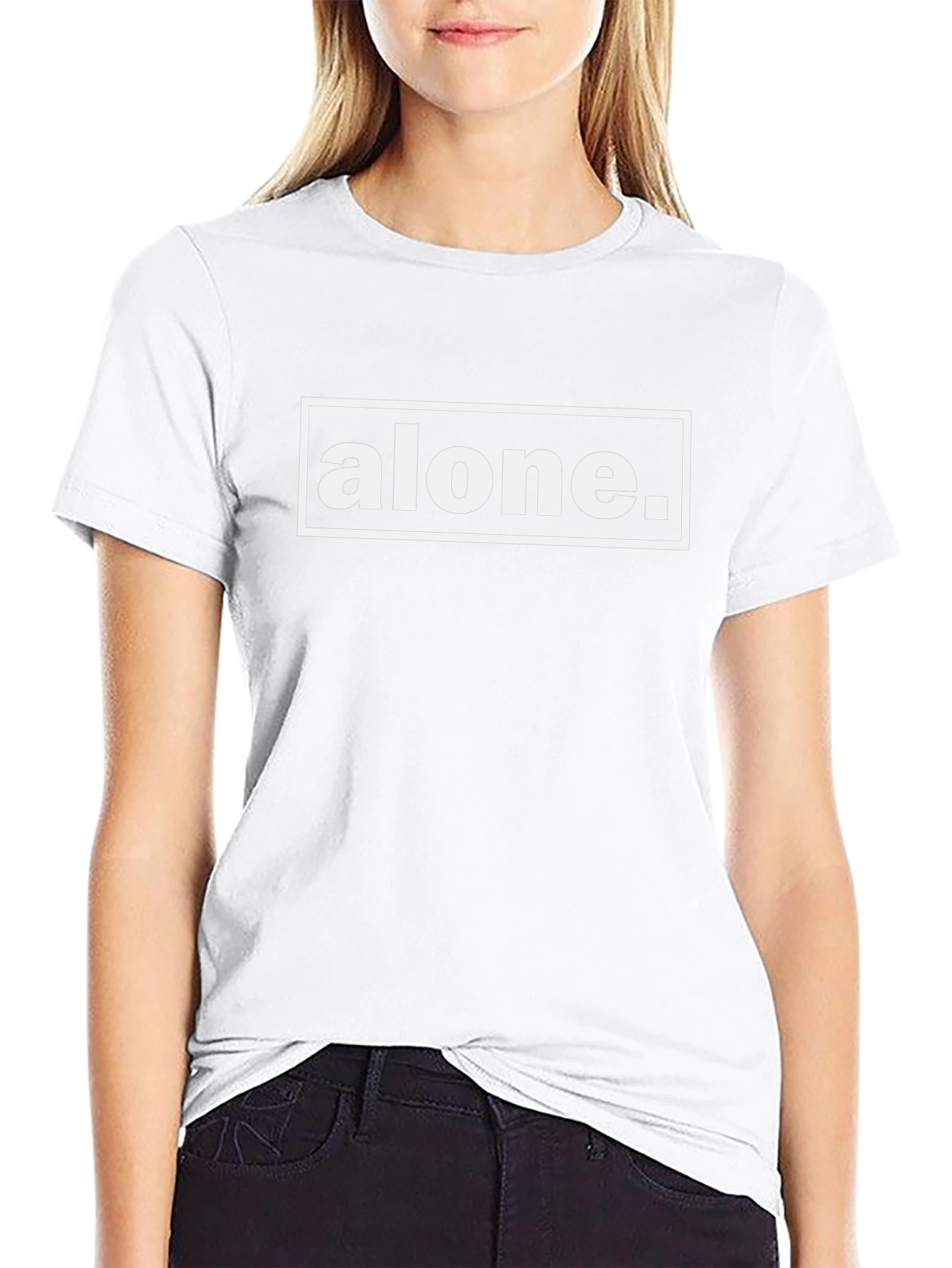 Alone Graphic Tee - Unisex Black T-Shirt