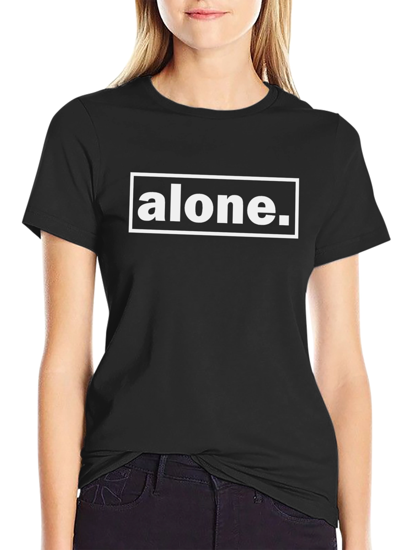 Alone Graphic Tee - Unisex Black T-Shirt