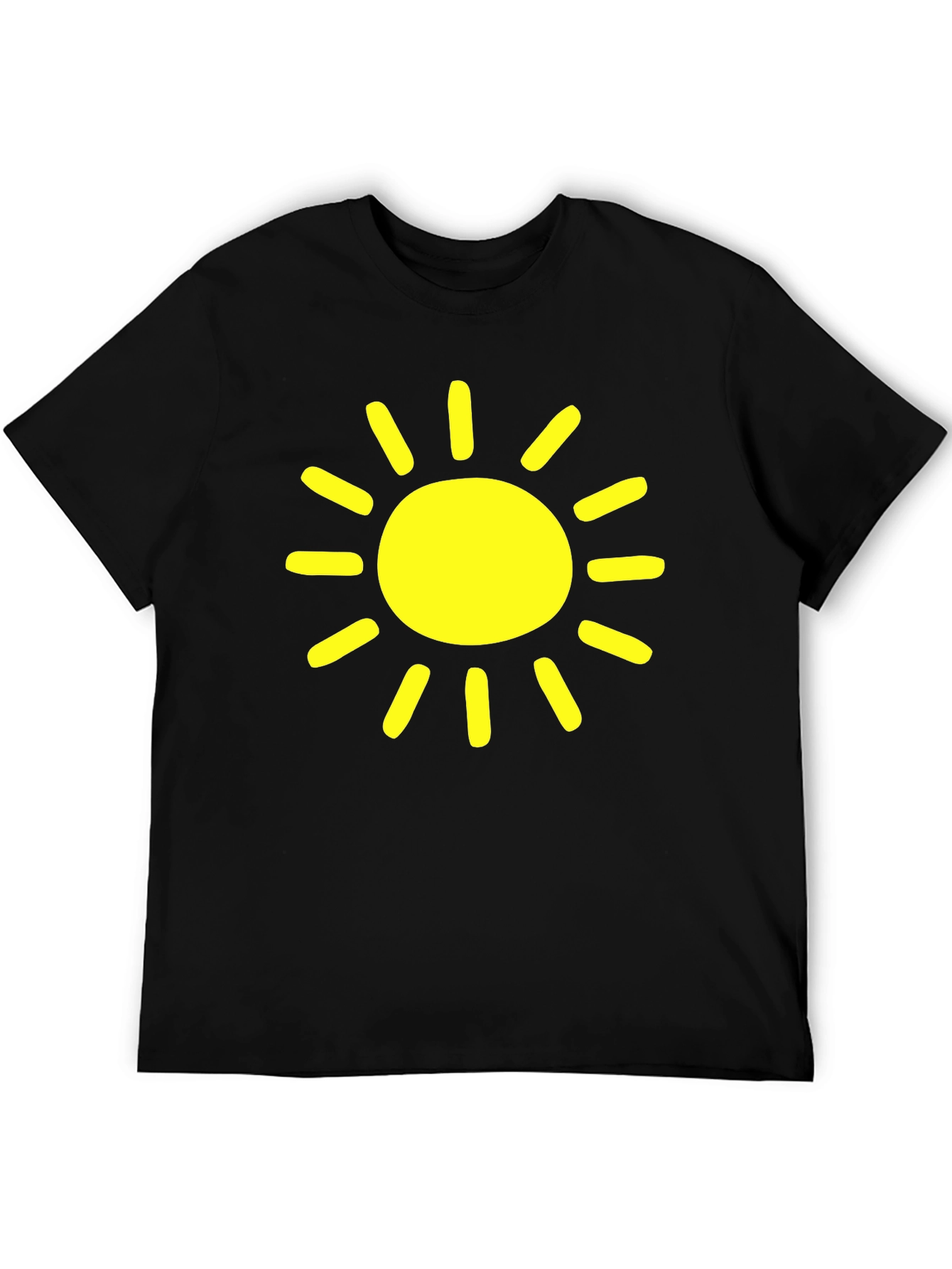 Sunny Day Black T-Shirt - Cheerful Graphic Tee