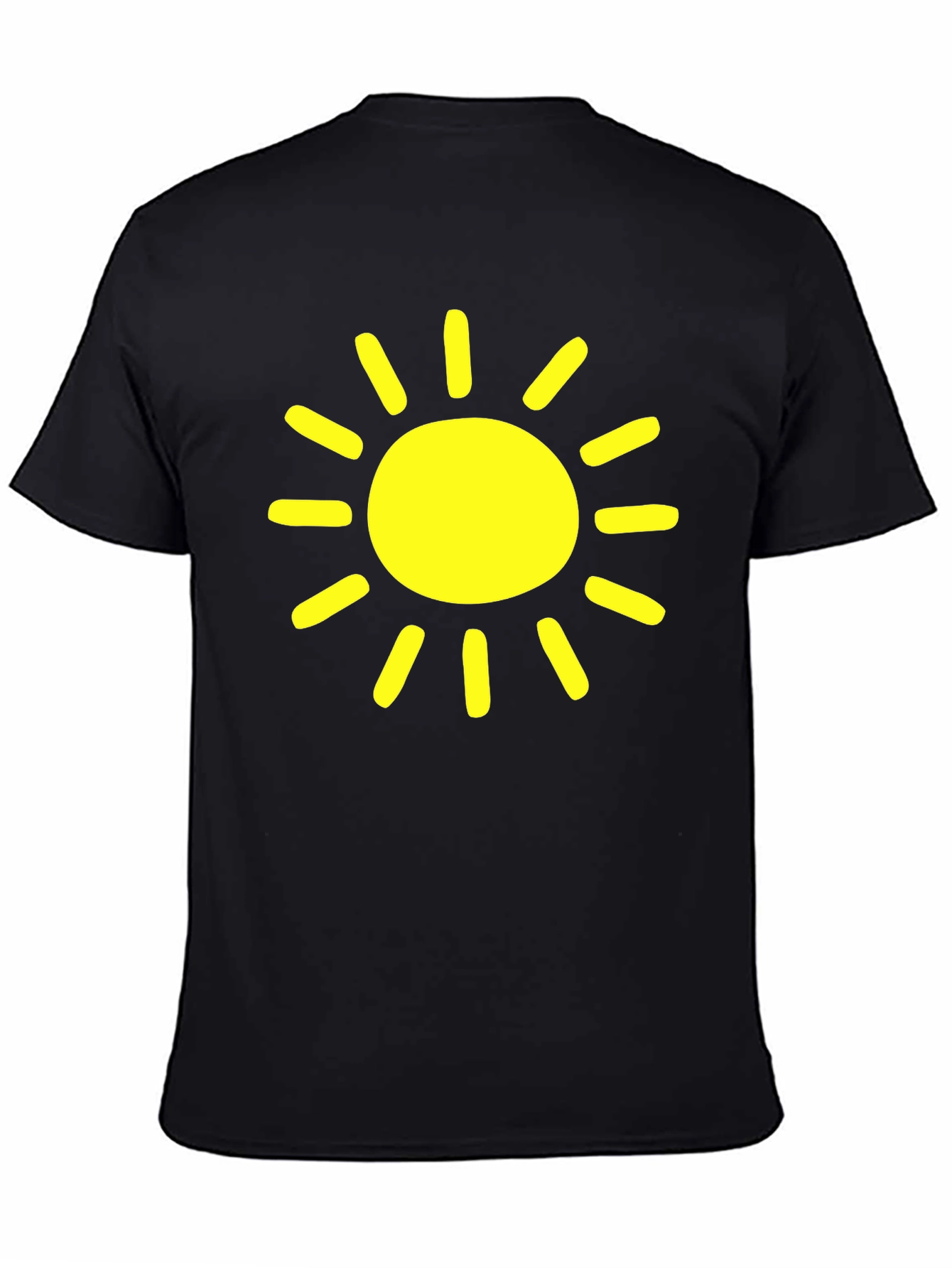 Sunny Day Black T-Shirt - Cheerful Graphic Tee
