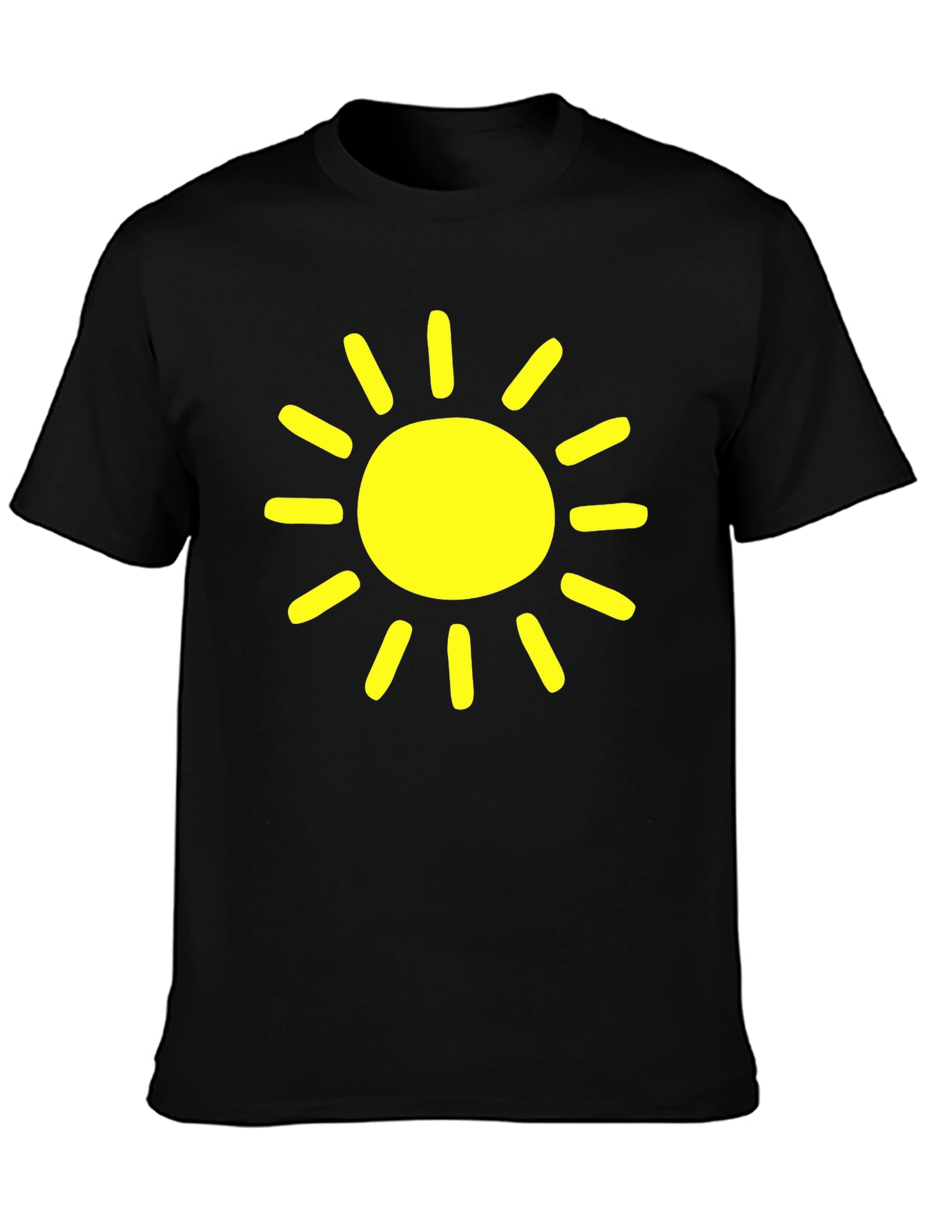 Sunny Day Black T-Shirt - Cheerful Graphic Tee