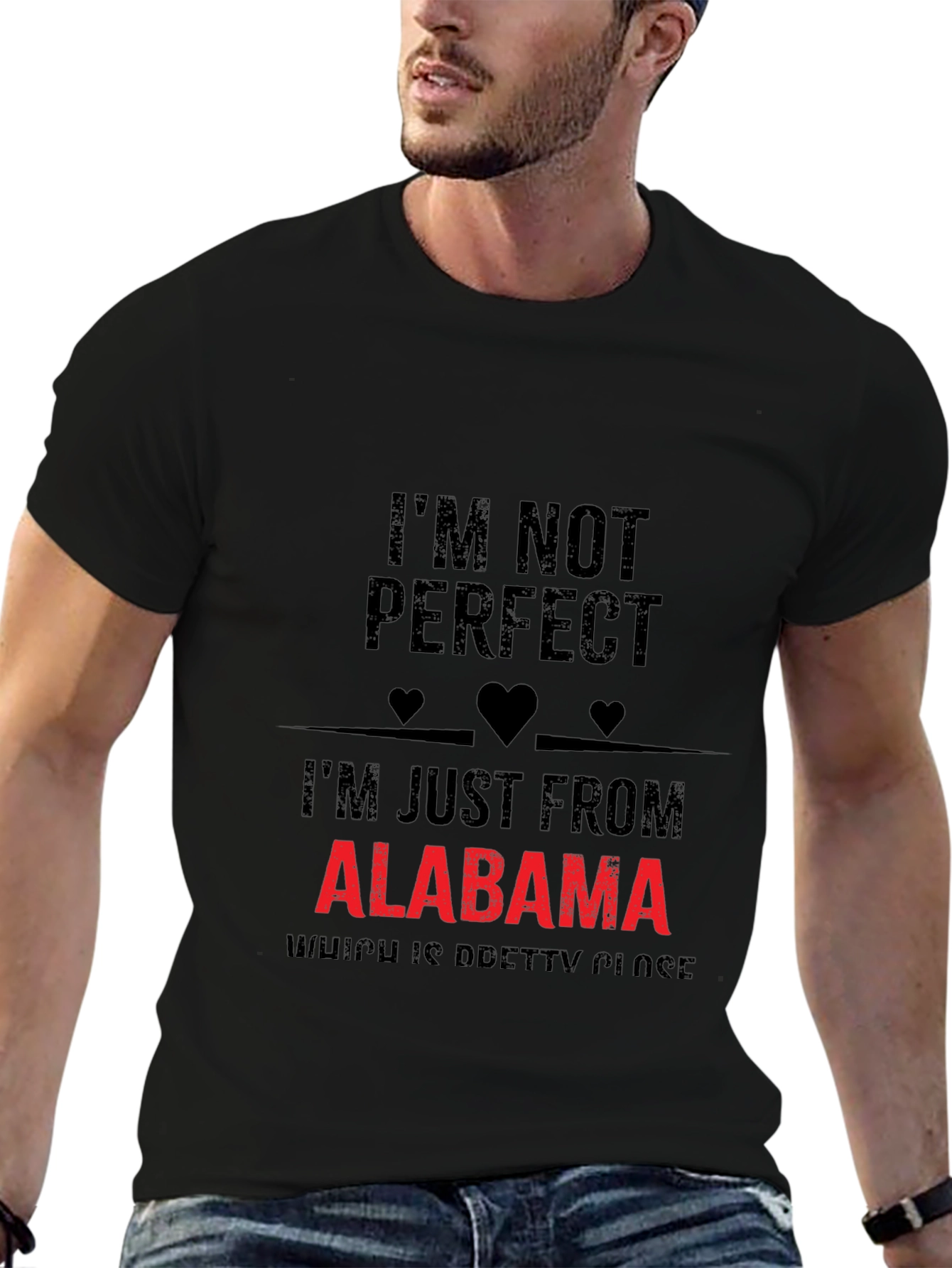 Alabama Pride Graphic Tee - Im Not Perfect T-Shirt