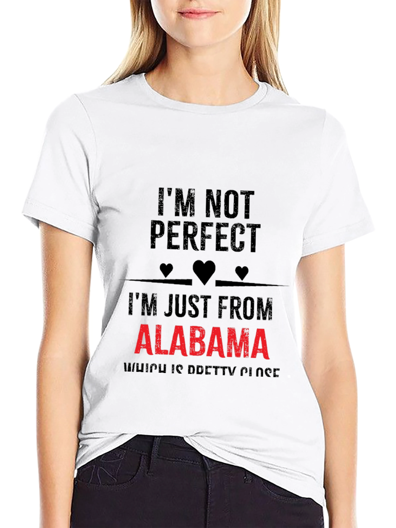 Alabama Pride Graphic Tee - Im Not Perfect T-Shirt