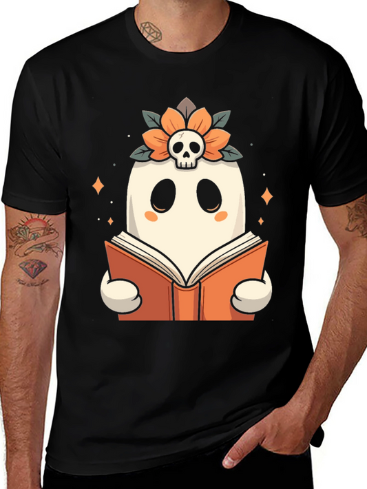 Ghost Reader T-Shirt: Spooky Season Style