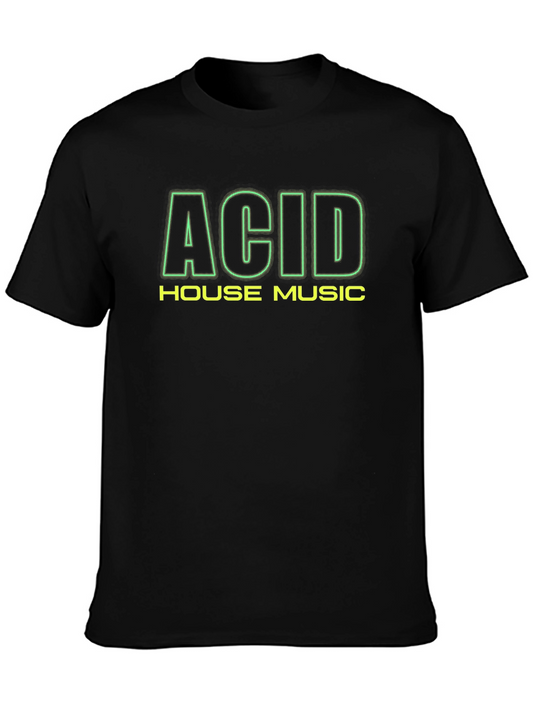 Acid House Music Black T-Shirt