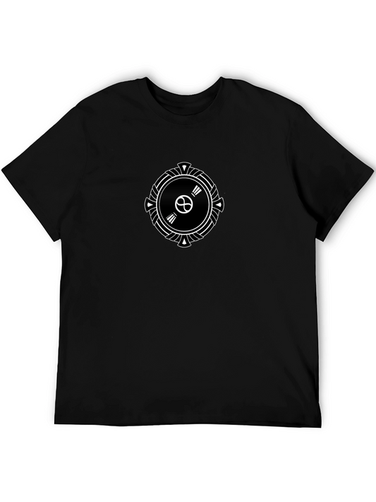 Geometric Symbol Black Tee