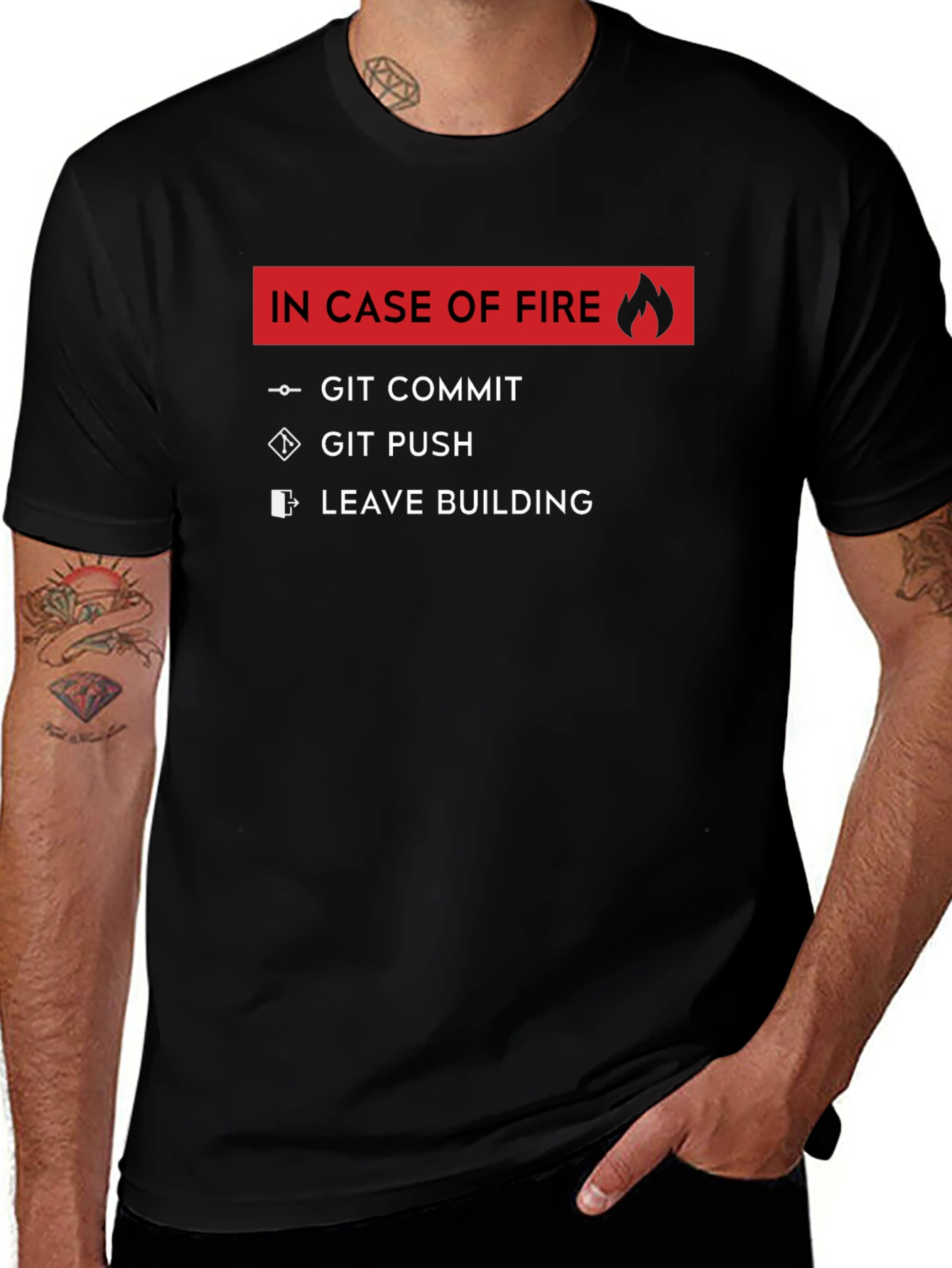 Geeky In Case Of Fire T-Shirt
