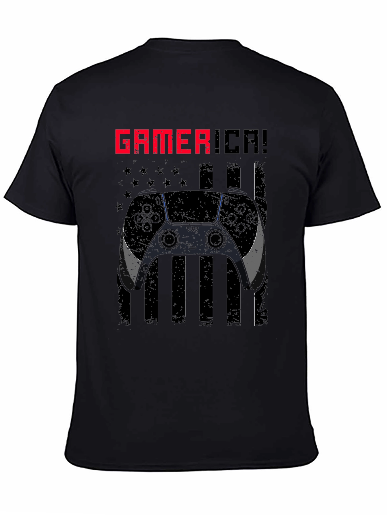 Gamerica Flag Controller Graphic Tee