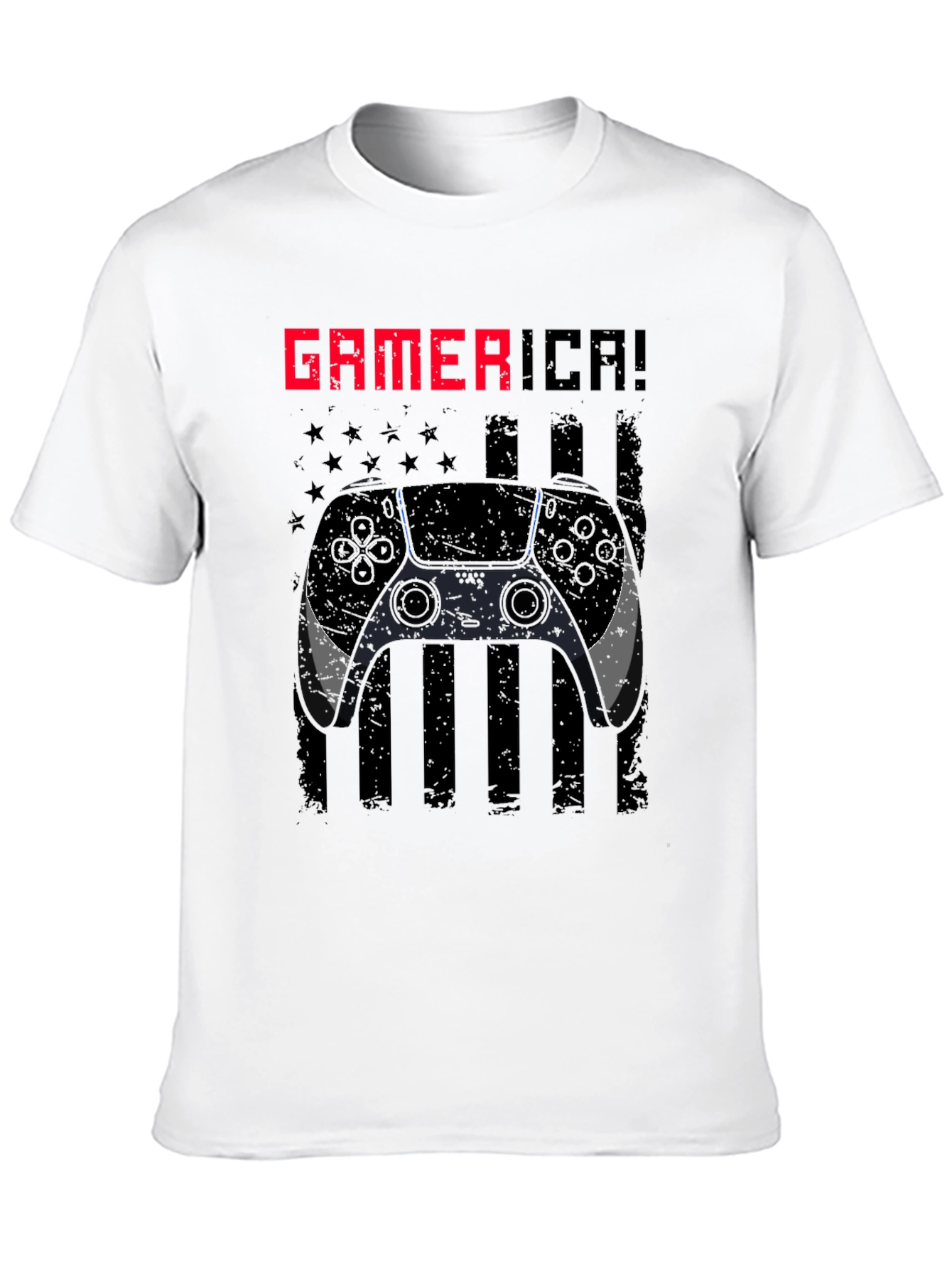 Gamerica Flag Controller Graphic Tee