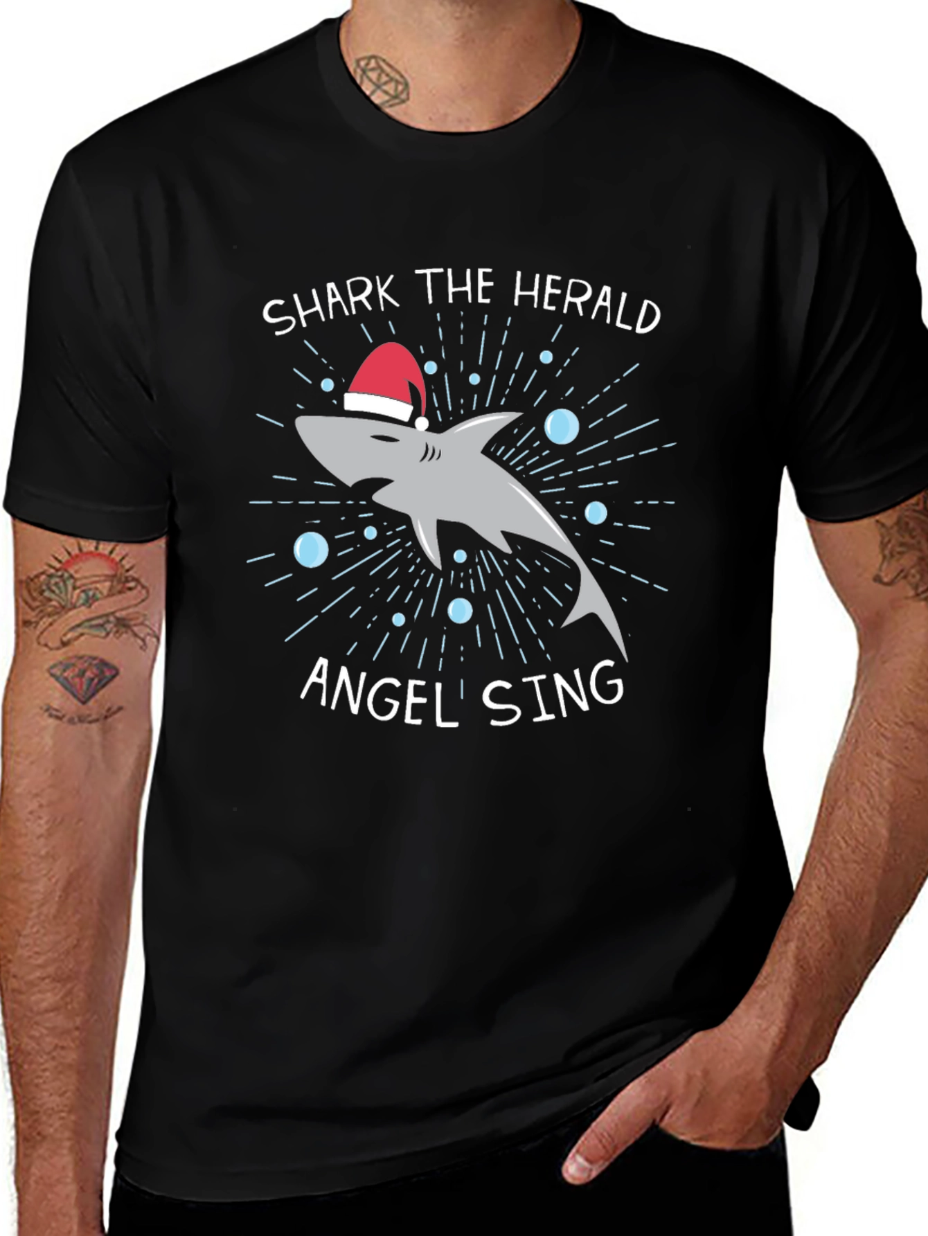 Shark the Herald Angel Sing T-Shirt