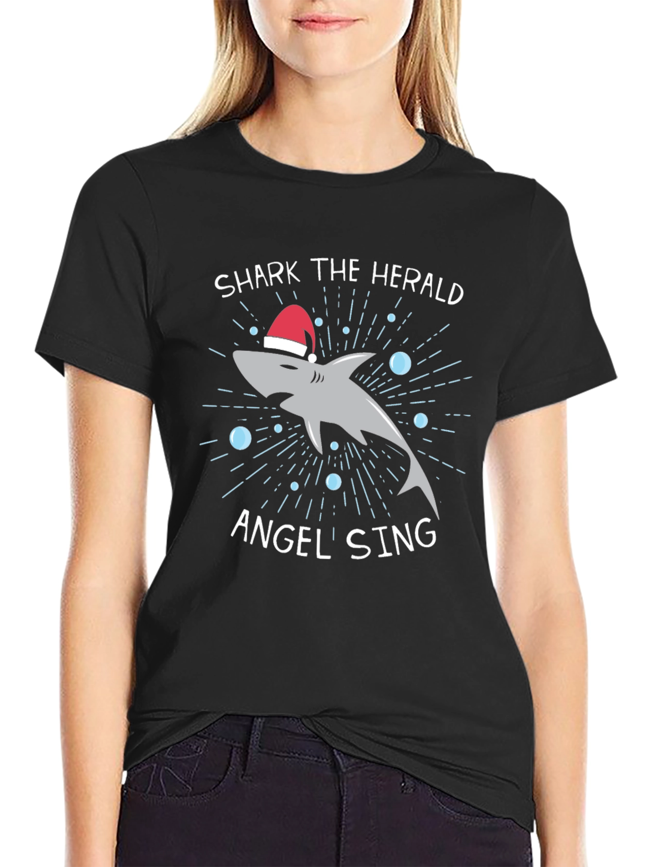 Shark the Herald Angel Sing T-Shirt