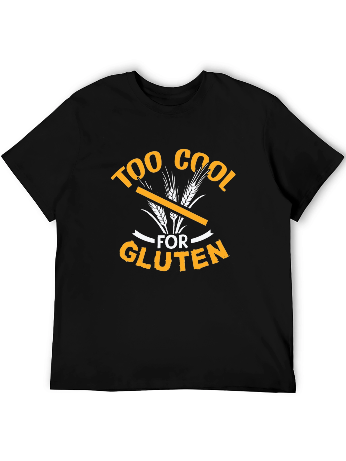 Too Cool For Gluten Graphic Tee - Black