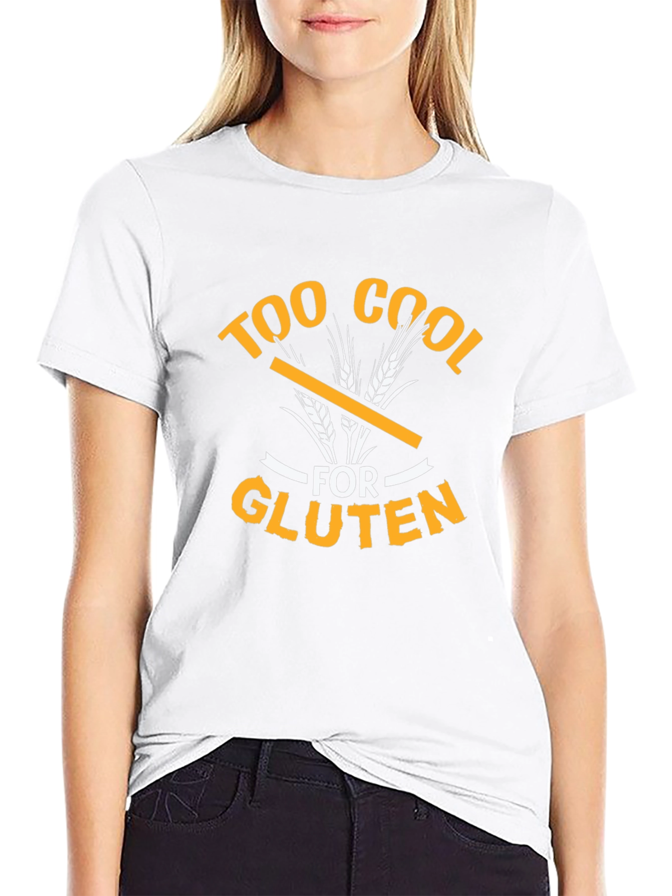 Too Cool For Gluten Graphic Tee - Black