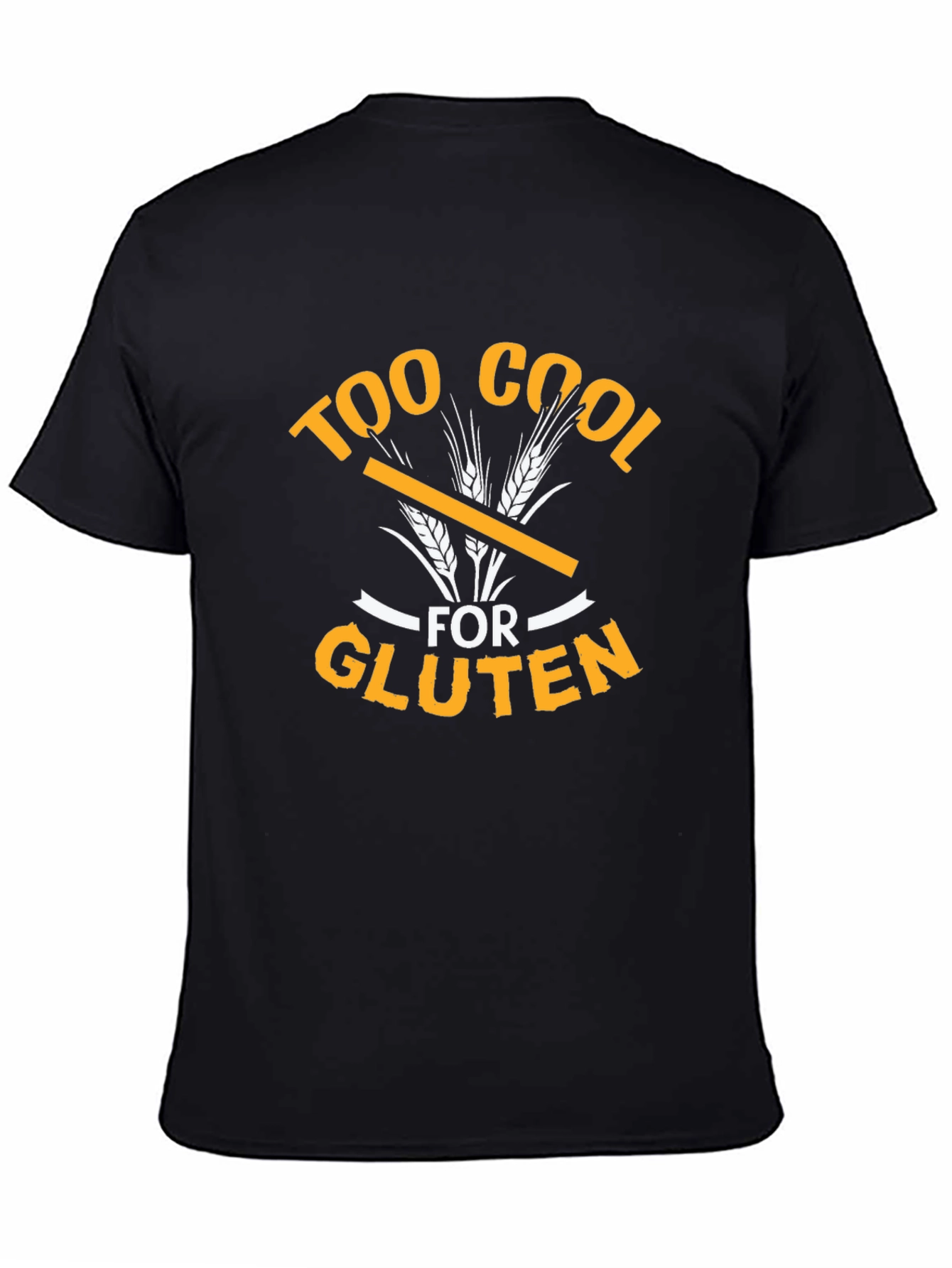 Too Cool For Gluten Graphic Tee - Black